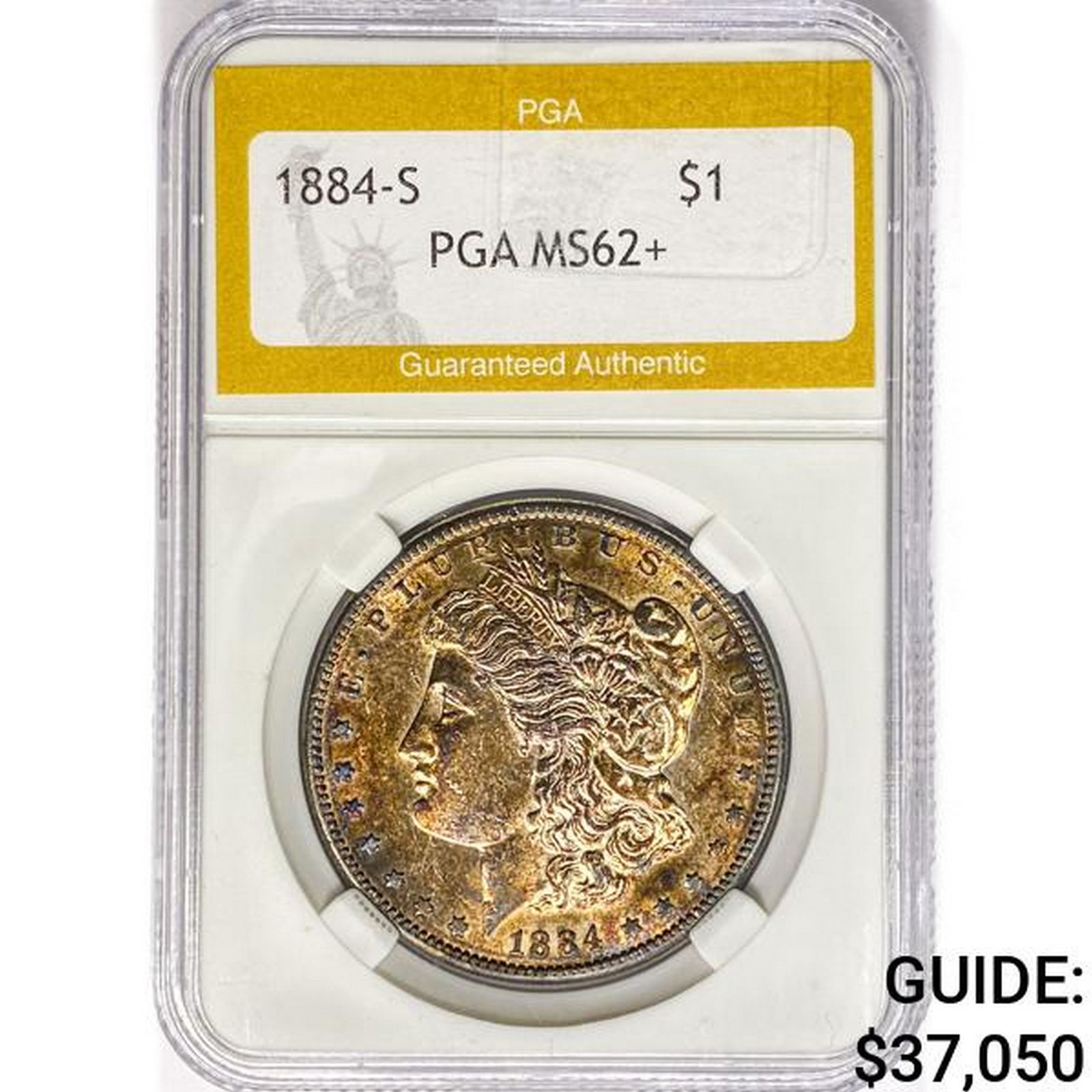1884-S Morgan Silver Dollar PGA MS62+ (1 of 2)