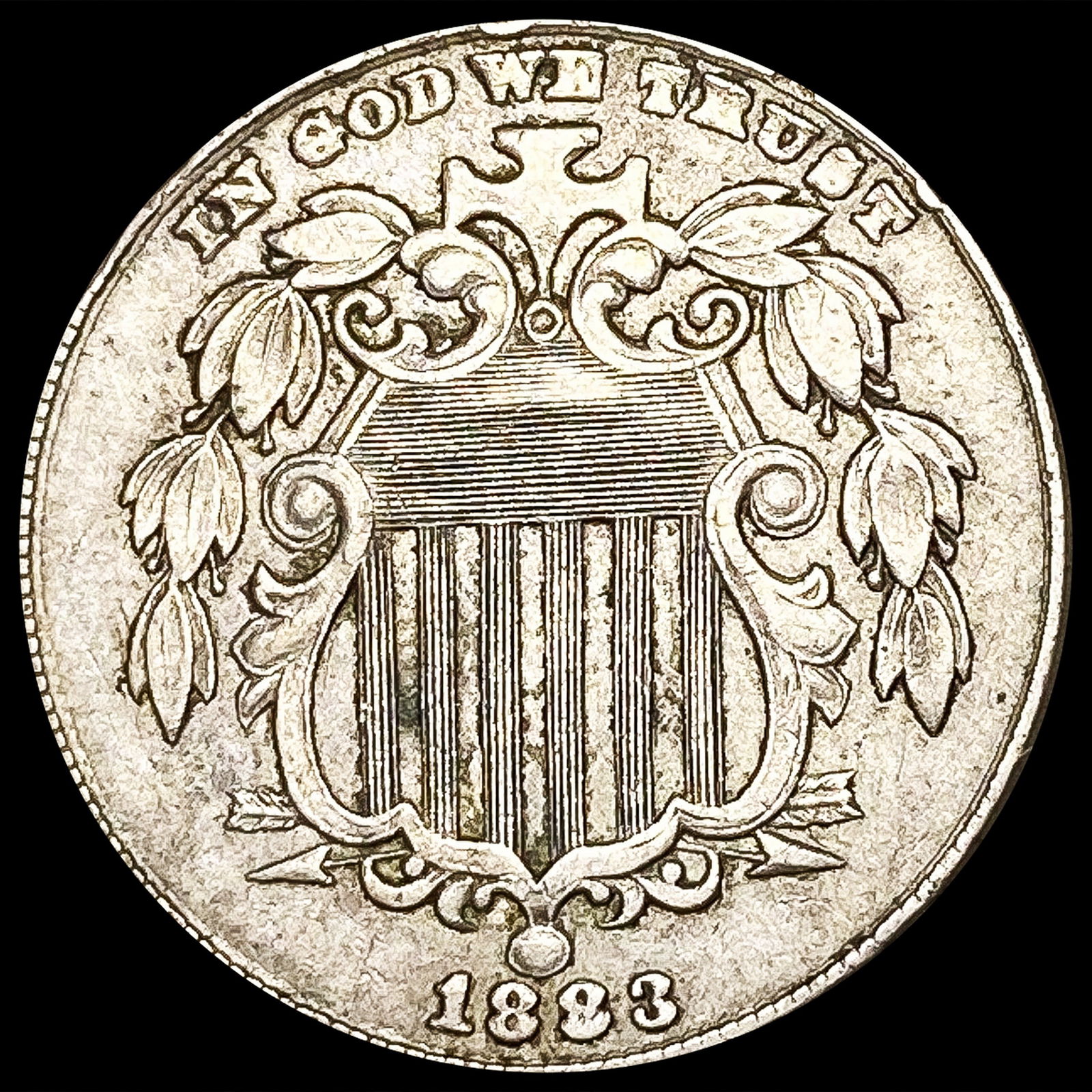 1883 Shield Nickel CLOSELY UNCIRCULATED (1 of 2)