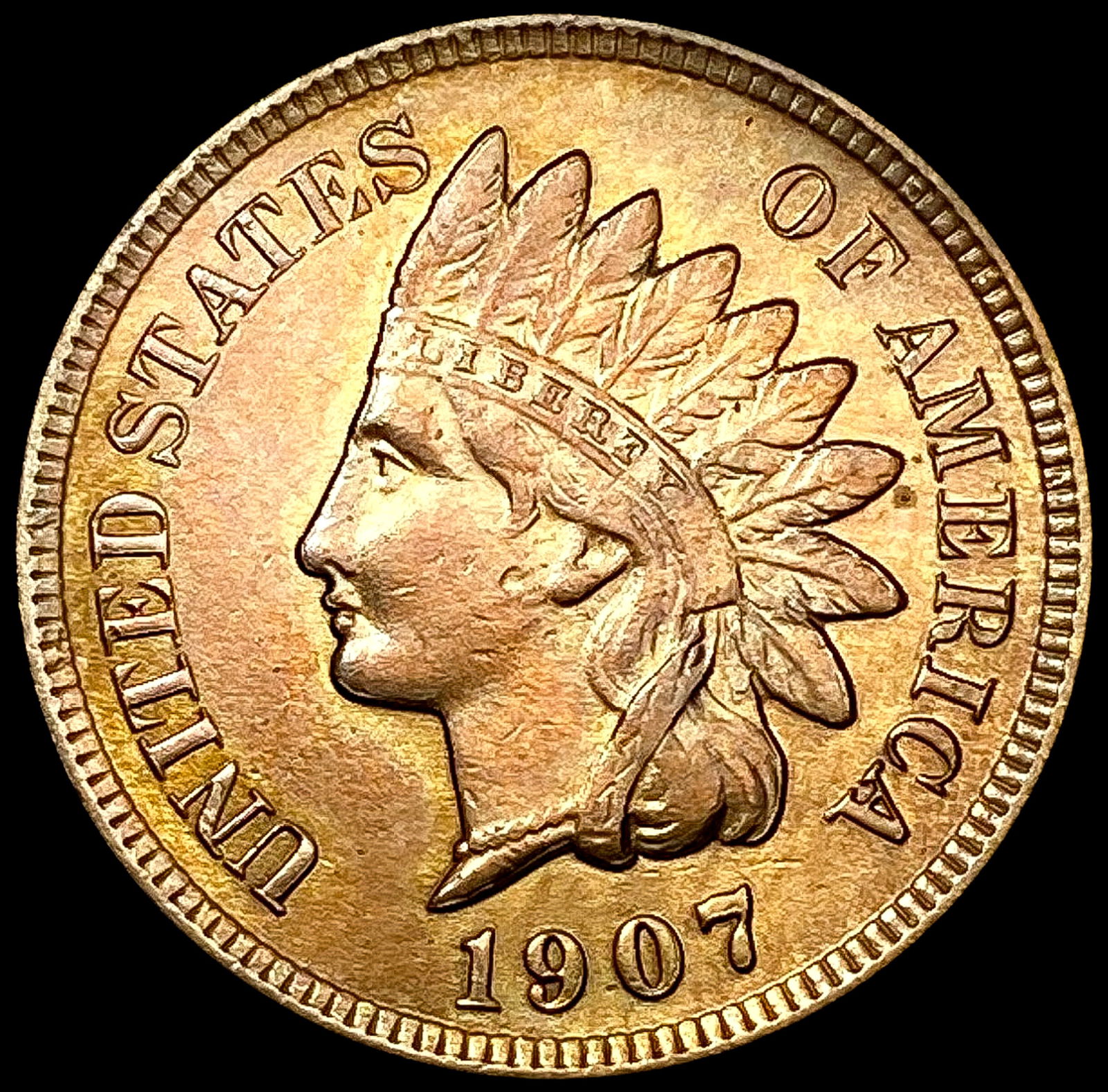1907 Indian Head Cent GEM BU (1 of 2)