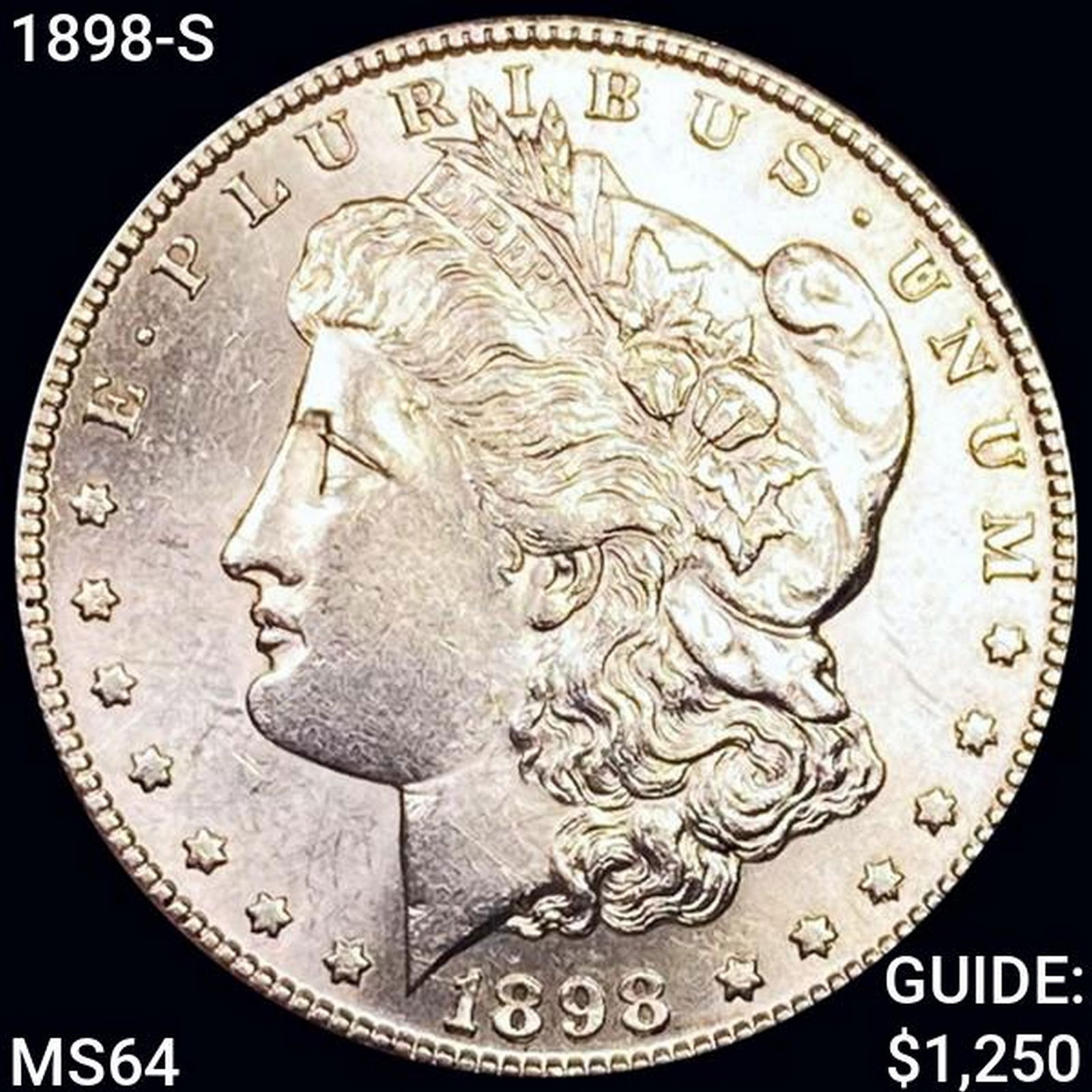 1898-S Morgan Silver Dollar CHOICE BU (1 of 2)