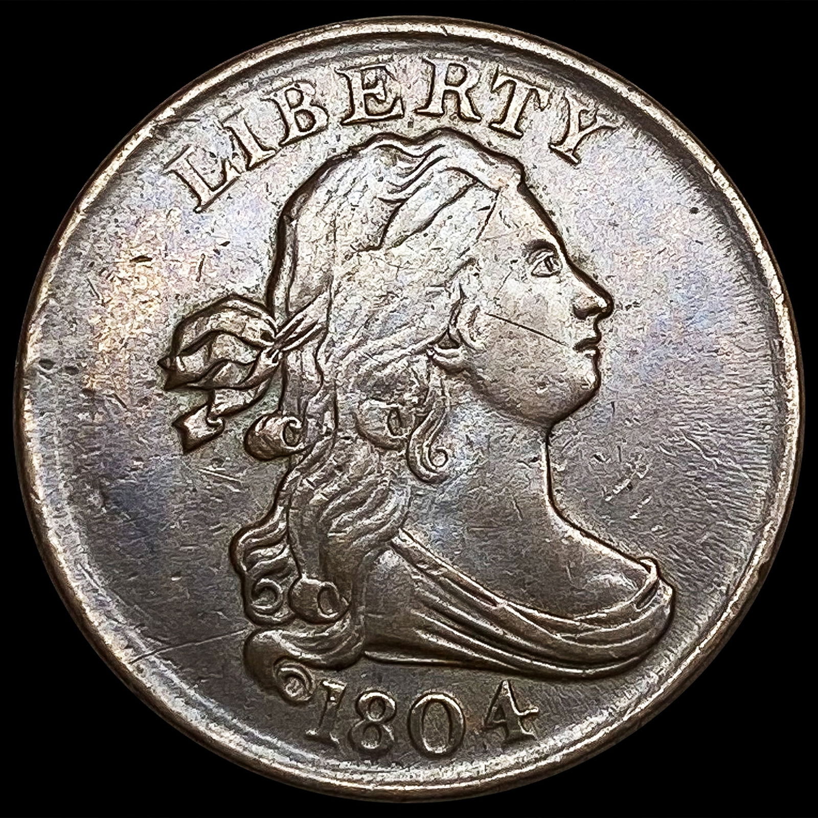 1804 Draped Bust Half Cent CHOICE AU (1 of 2)