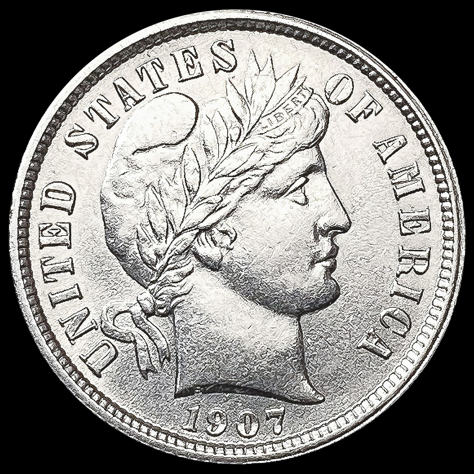 1907 Barber Dime UNCIRCULATED (1 of 2)