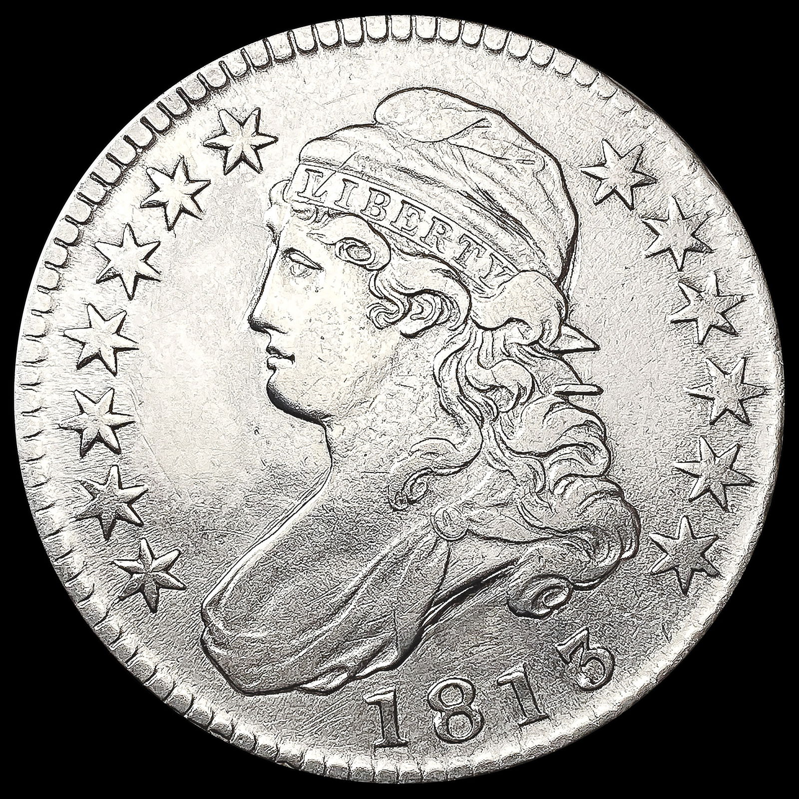 1813 Capped Bust Half Dollar NEARLY UNCIRCULATED (1 of 2)