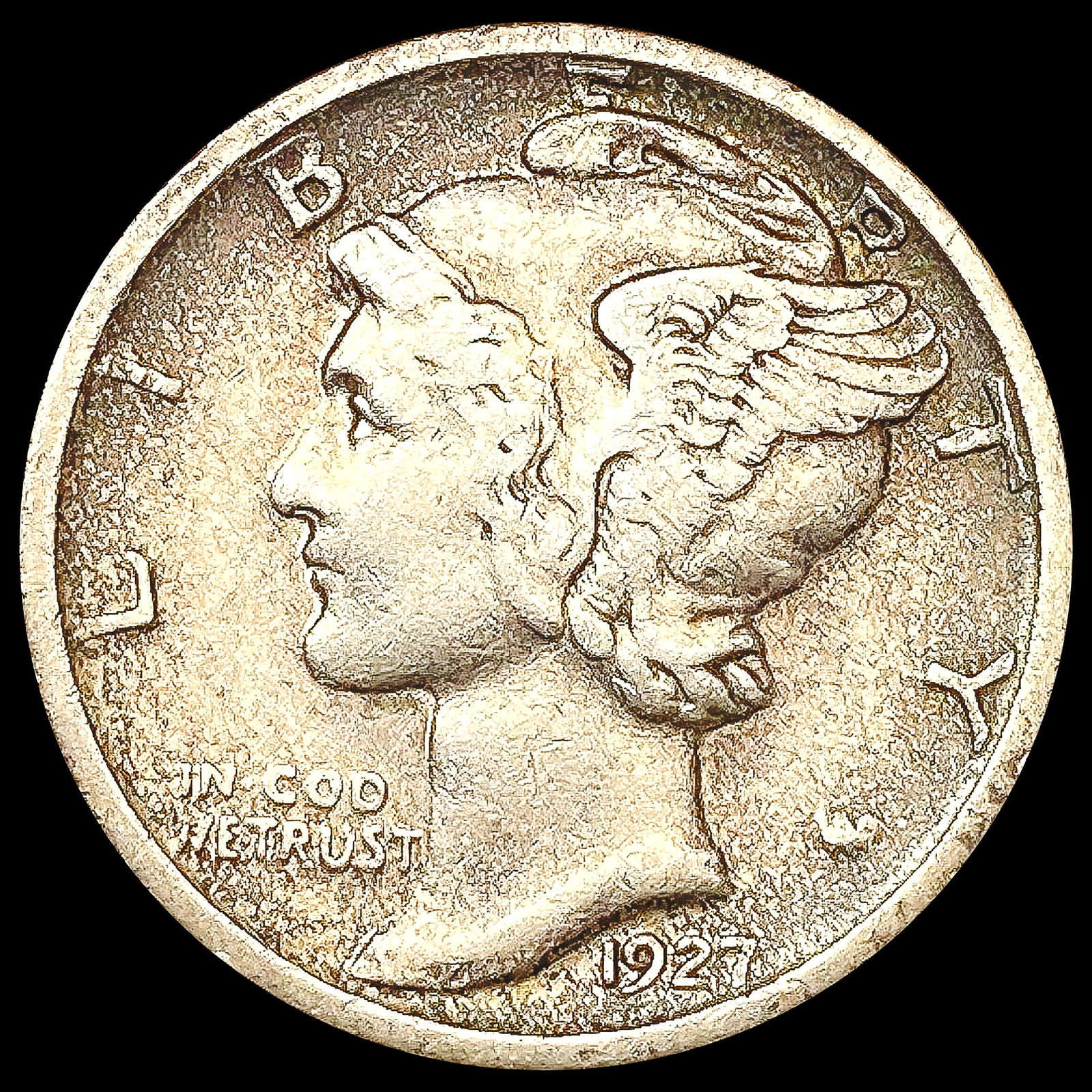 1927-S Mercury Dime LIGHTLY CIRCULATED (1 of 2)