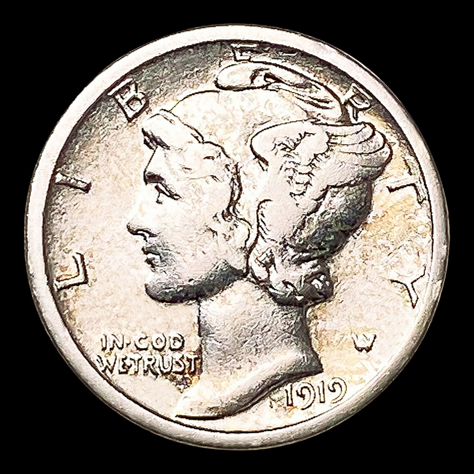 1919-D Mercury Dime LIGHTLY CIRCULATED (1 of 2)