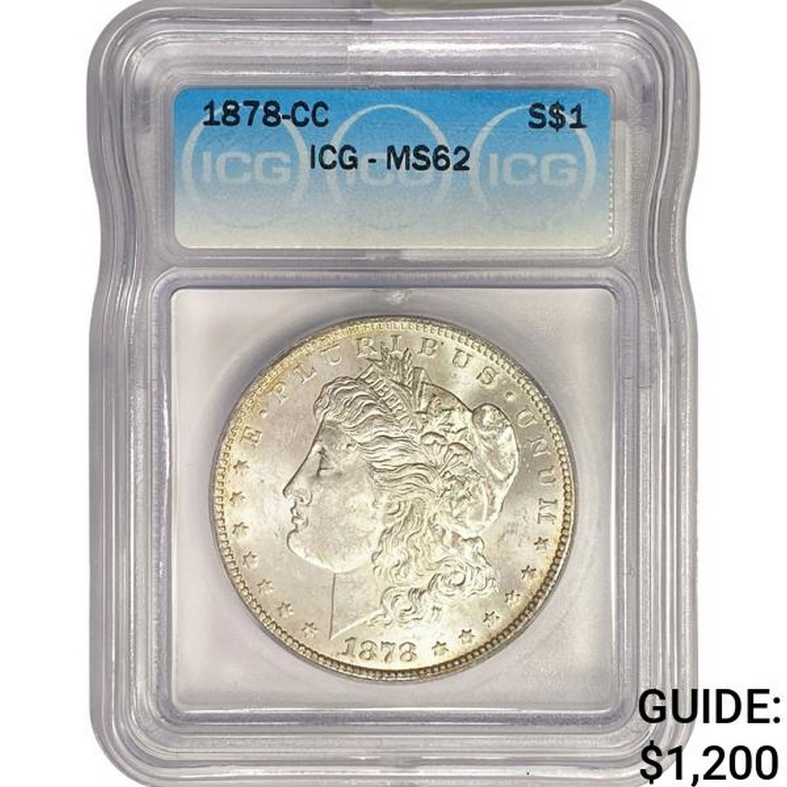 1878-CC Morgan Silver Dollar ICG MS62 (1 of 2)