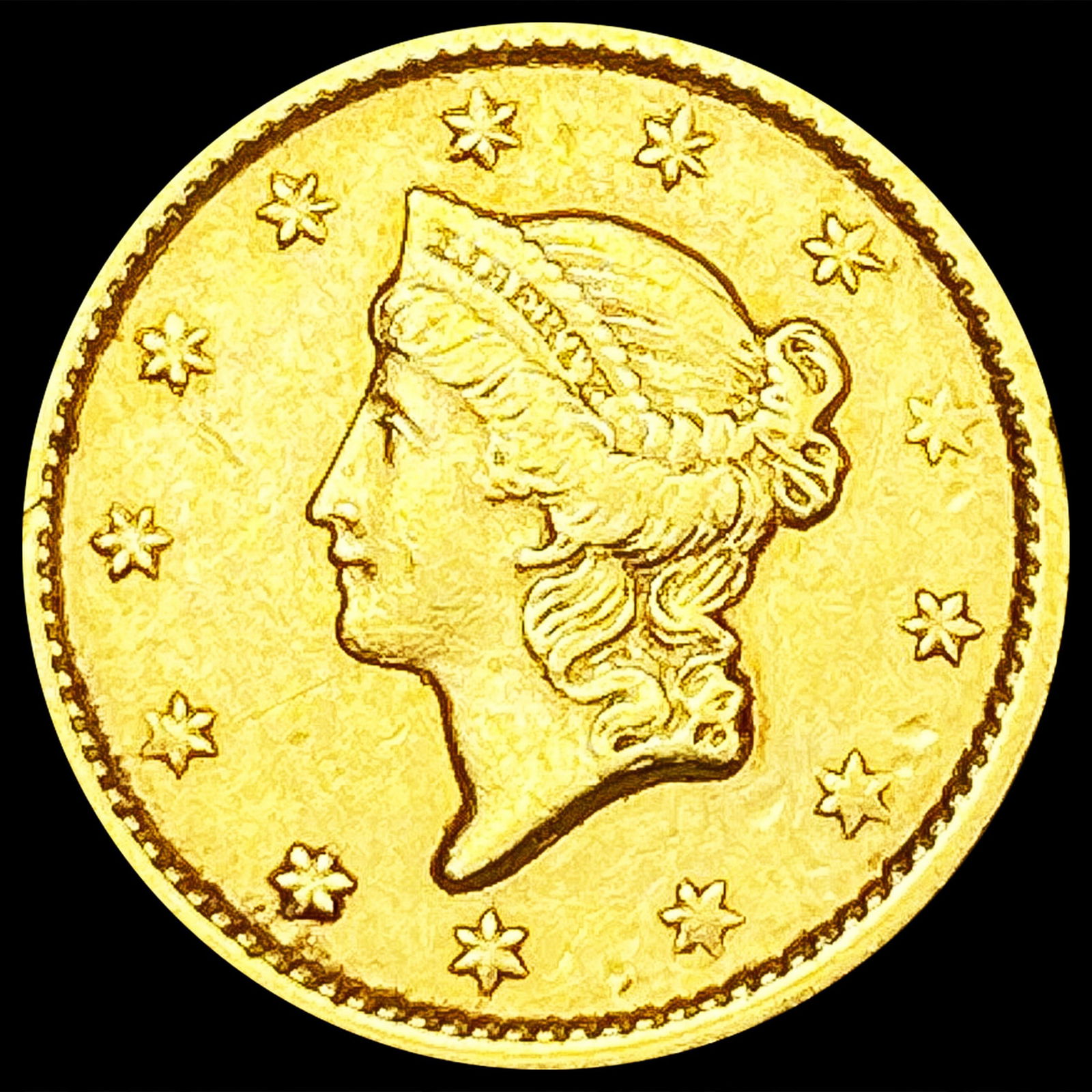 1853 Rare Gold Dollar NEARLY UNCIRCULATED (1 of 2)