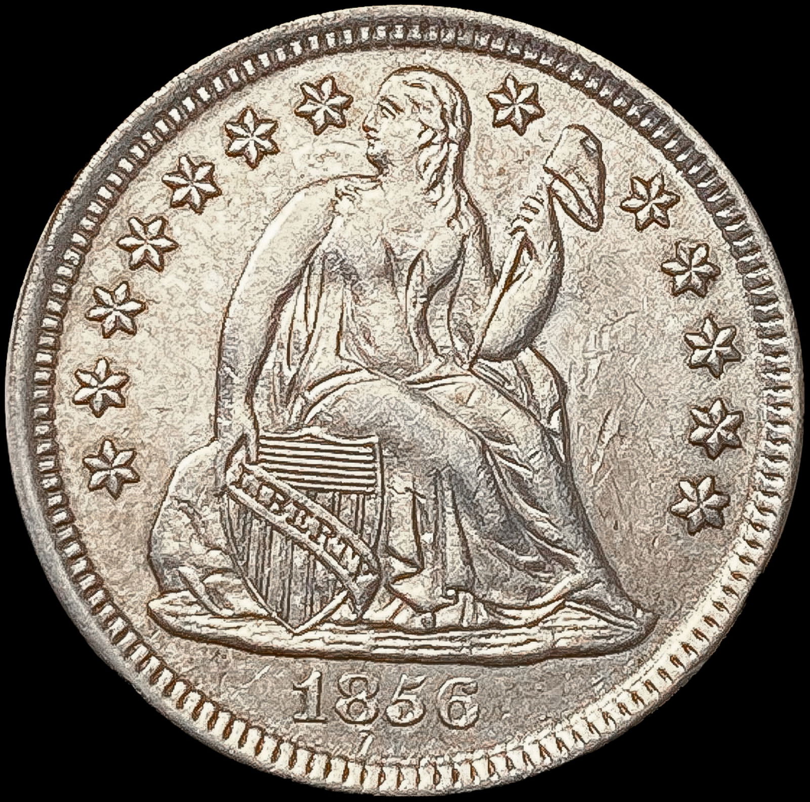 1856 Seated Liberty Dime UNCIRCULATED (1 of 2)