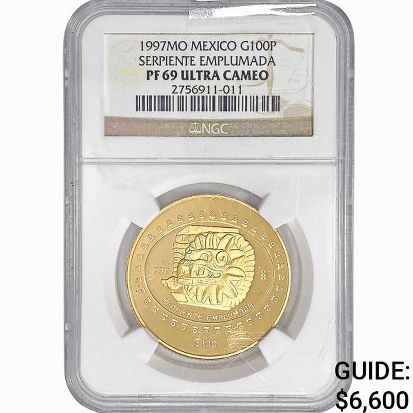 1997MO $100P 1oz Mexico Gold NGC PF69 UC (1 of 2)