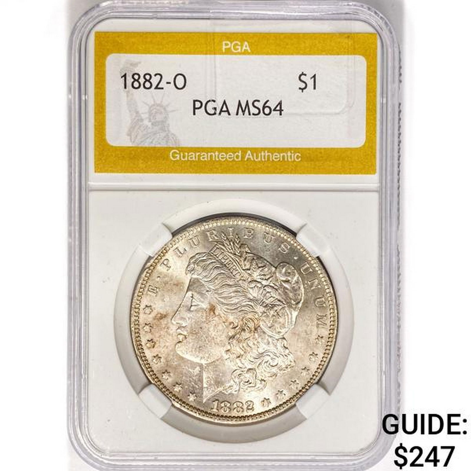 1882-O Morgan Silver Dollar PGA MS64 (1 of 2)