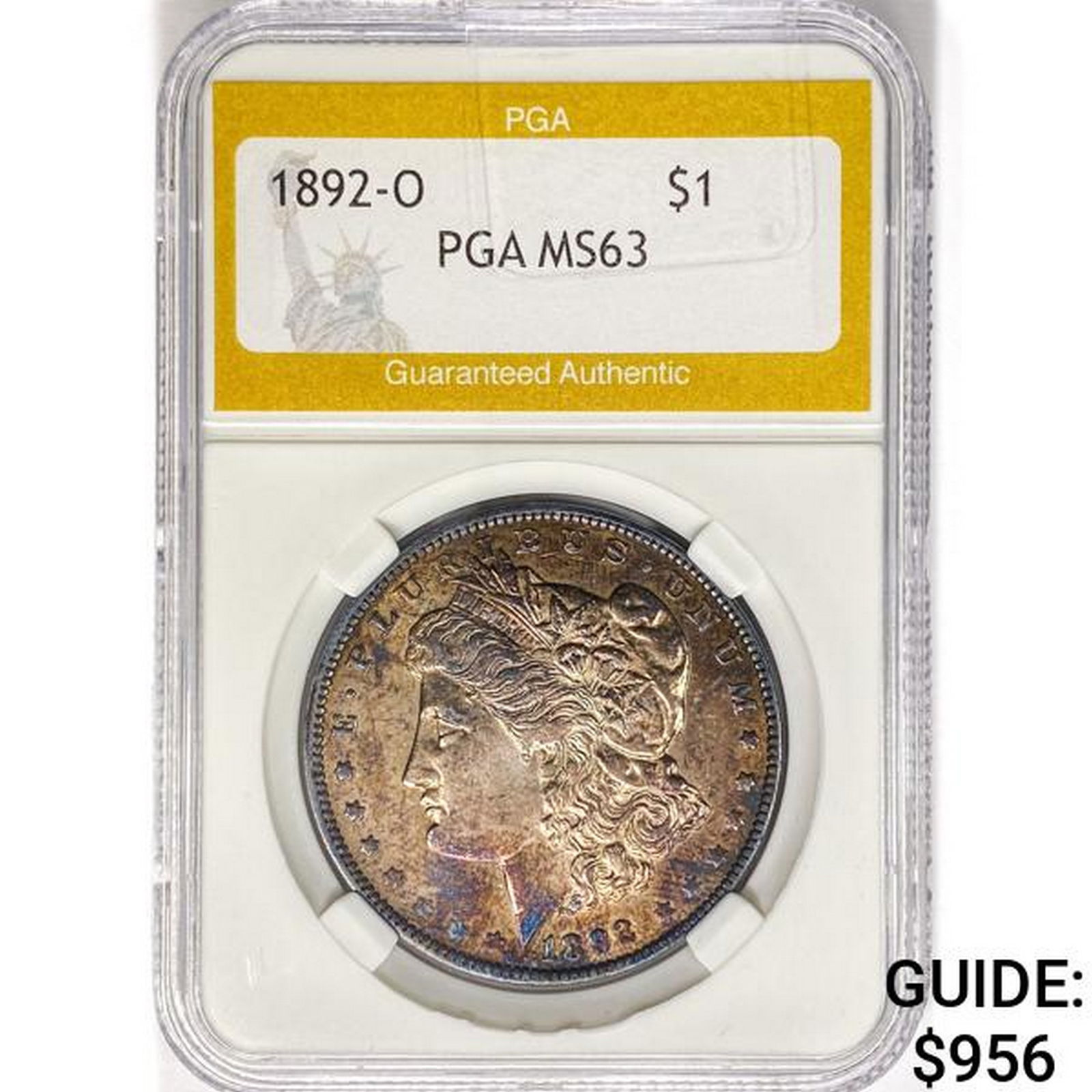 1892-O Morgan Silver Dollar PGA MS63 (1 of 2)