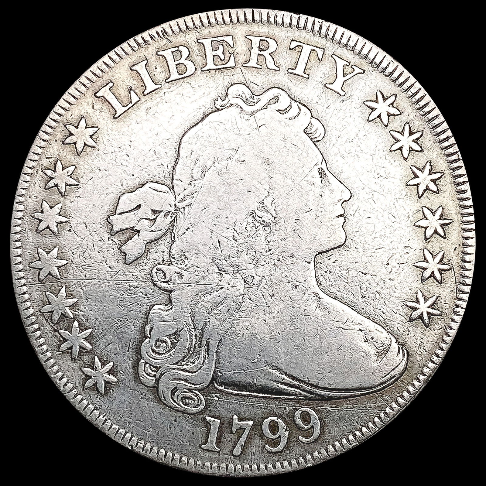 1799 Draped Bust Dollar NICELY CIRCULATED (1 of 2)