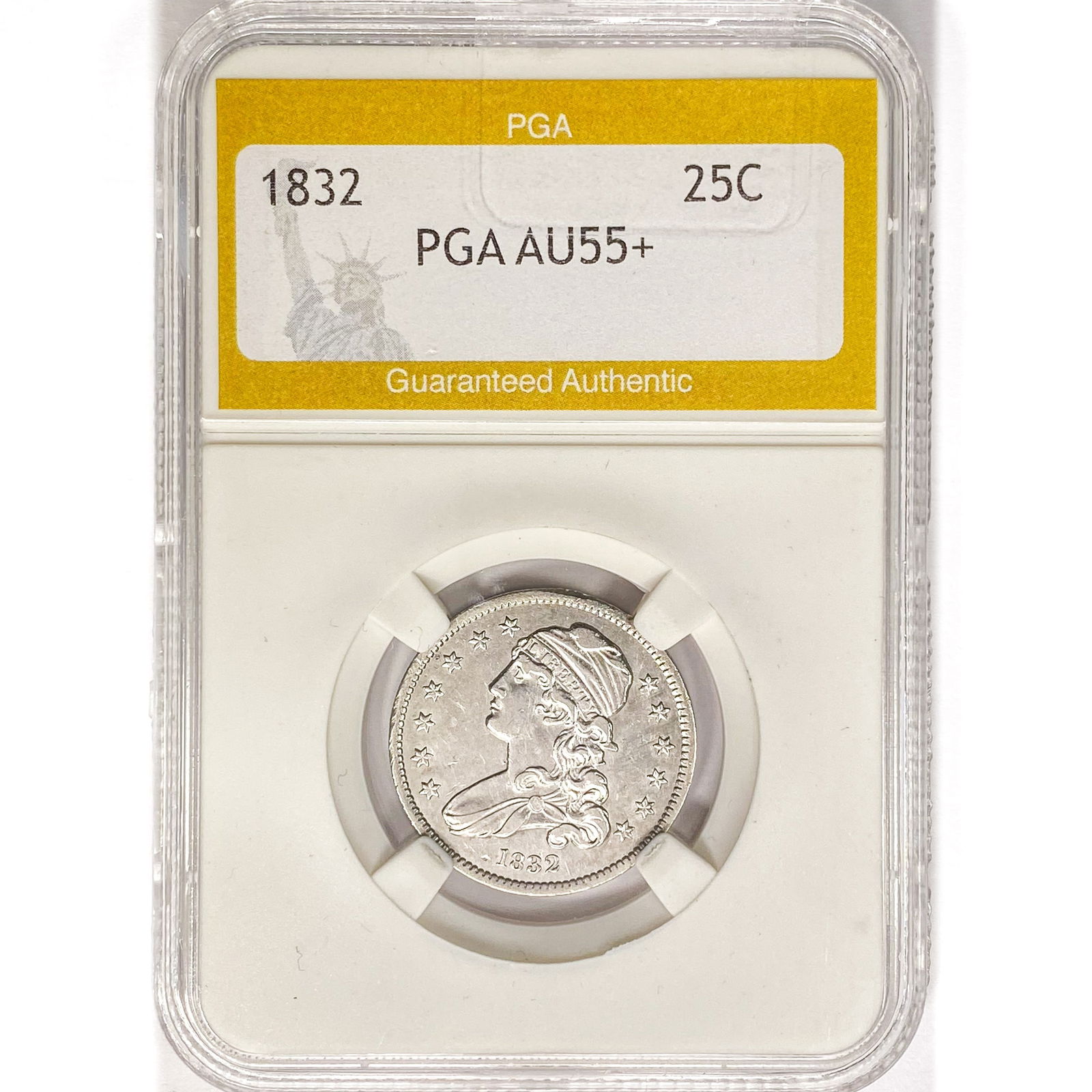 1832 Capped Bust Quarter PGA AU55+ (1 of 2)
