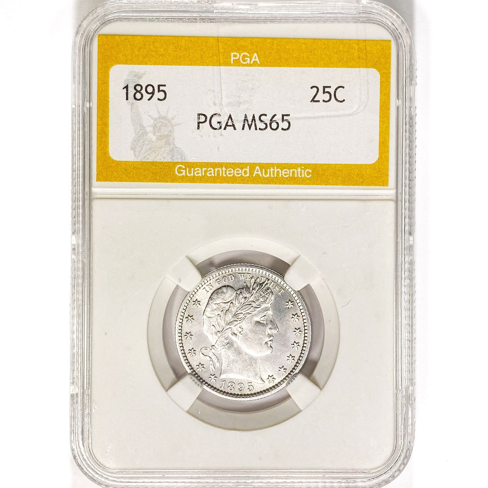 1895 Barber Quarter PGA MS65 (1 of 2)