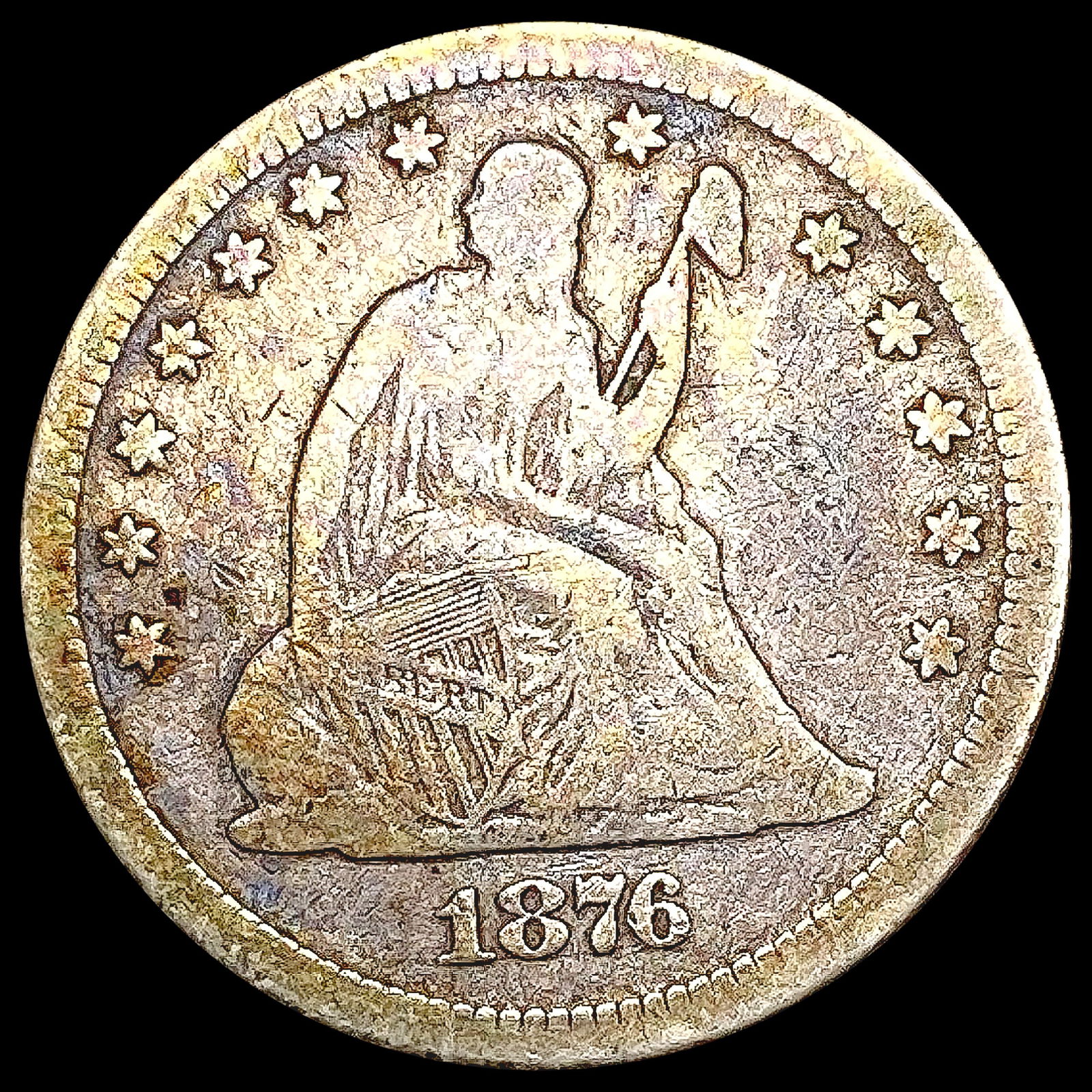 1876-CC Twenty Cent Piece NICELY CIRCULATED (1 of 2)