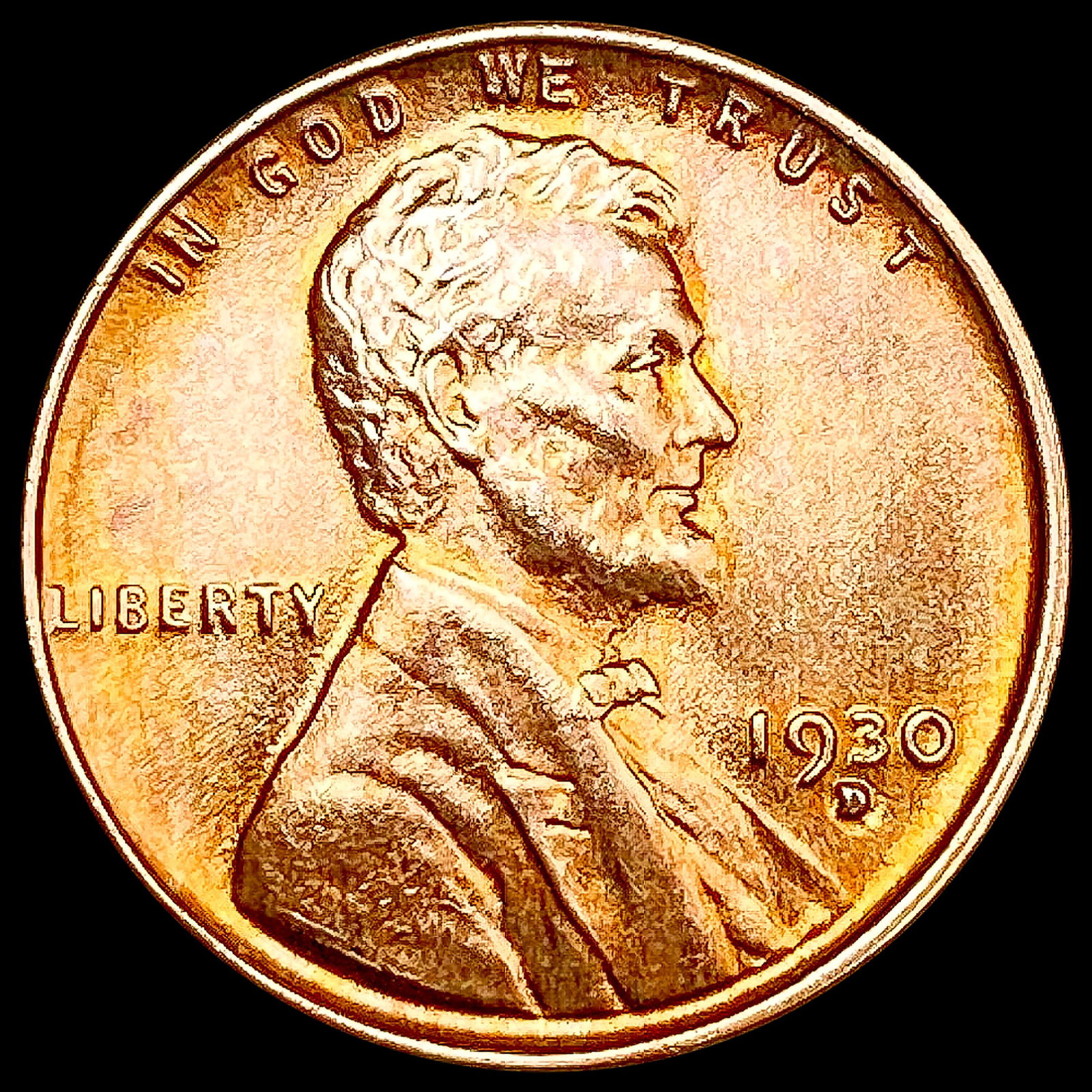 1930-D RED Wheat Cent GEM BU (1 of 2)