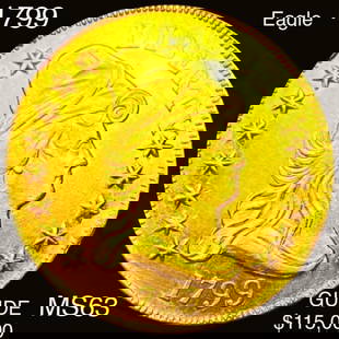 1799 Small Stars $10 Gold Eagle CHOICE BU+: 1799 Small Stars $10 Gold Eagle CHOICE BU+