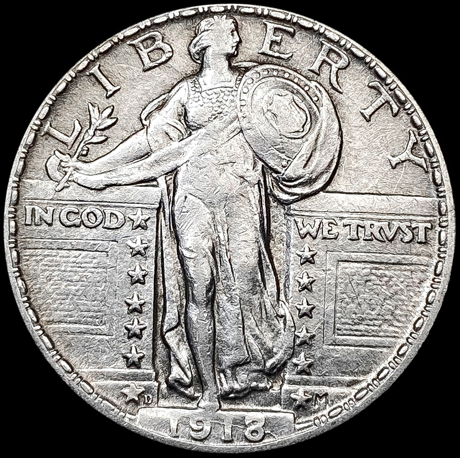 1918-D Standing Liberty Quarter UNCIRCULATED (1 of 2)