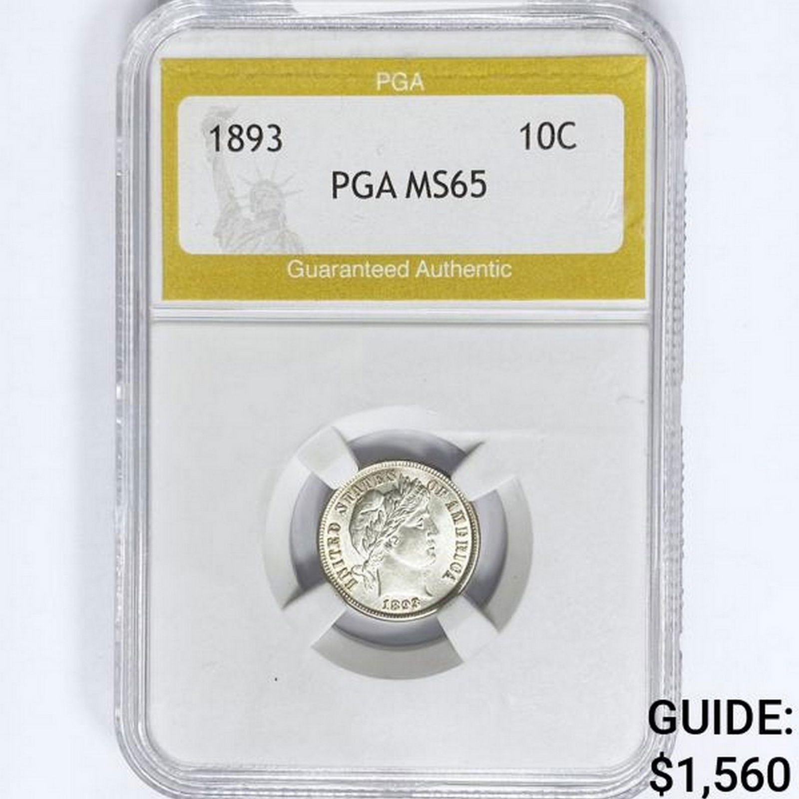 1893 Barber Dime PGA MS65 (1 of 2)