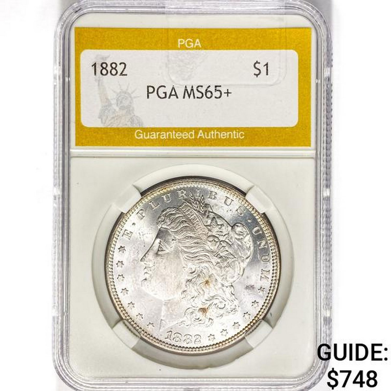 1882 Morgan Silver Dollar PGA MS65+ (1 of 2)