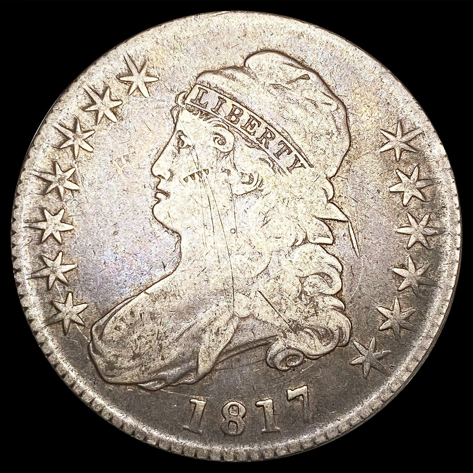 1817 Capped Bust Half Dollar ABOUT UNCIRCULATED (1 of 2)