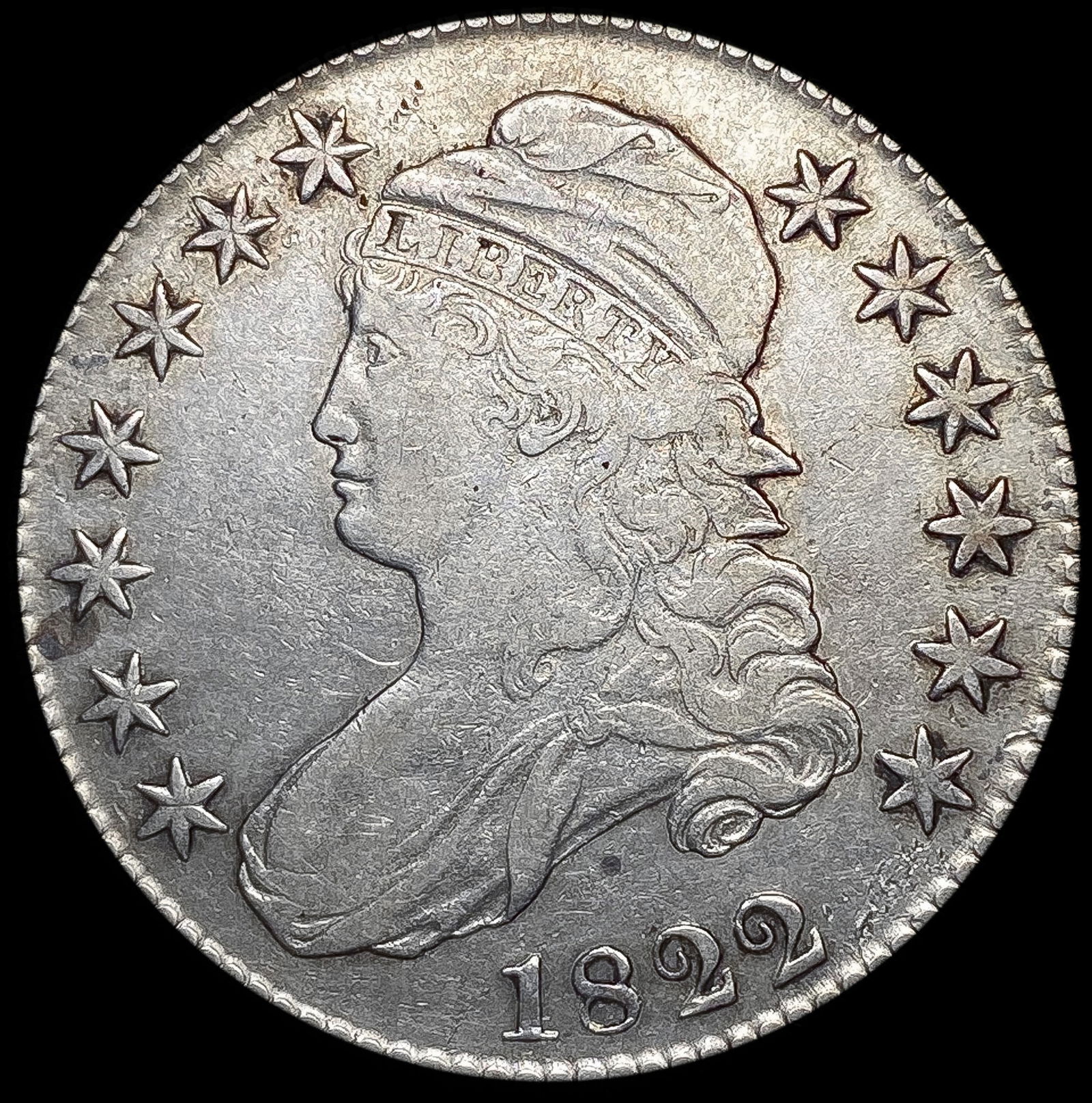 1822 Capped Bust Half Dollar CLOSELY UNCIRCULATED (1 of 2)