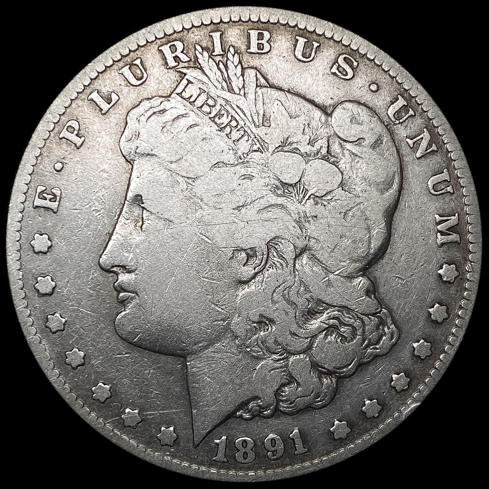 1891-CC Morgan Silver Dollar NICELY CIRCULATED (1 of 2)