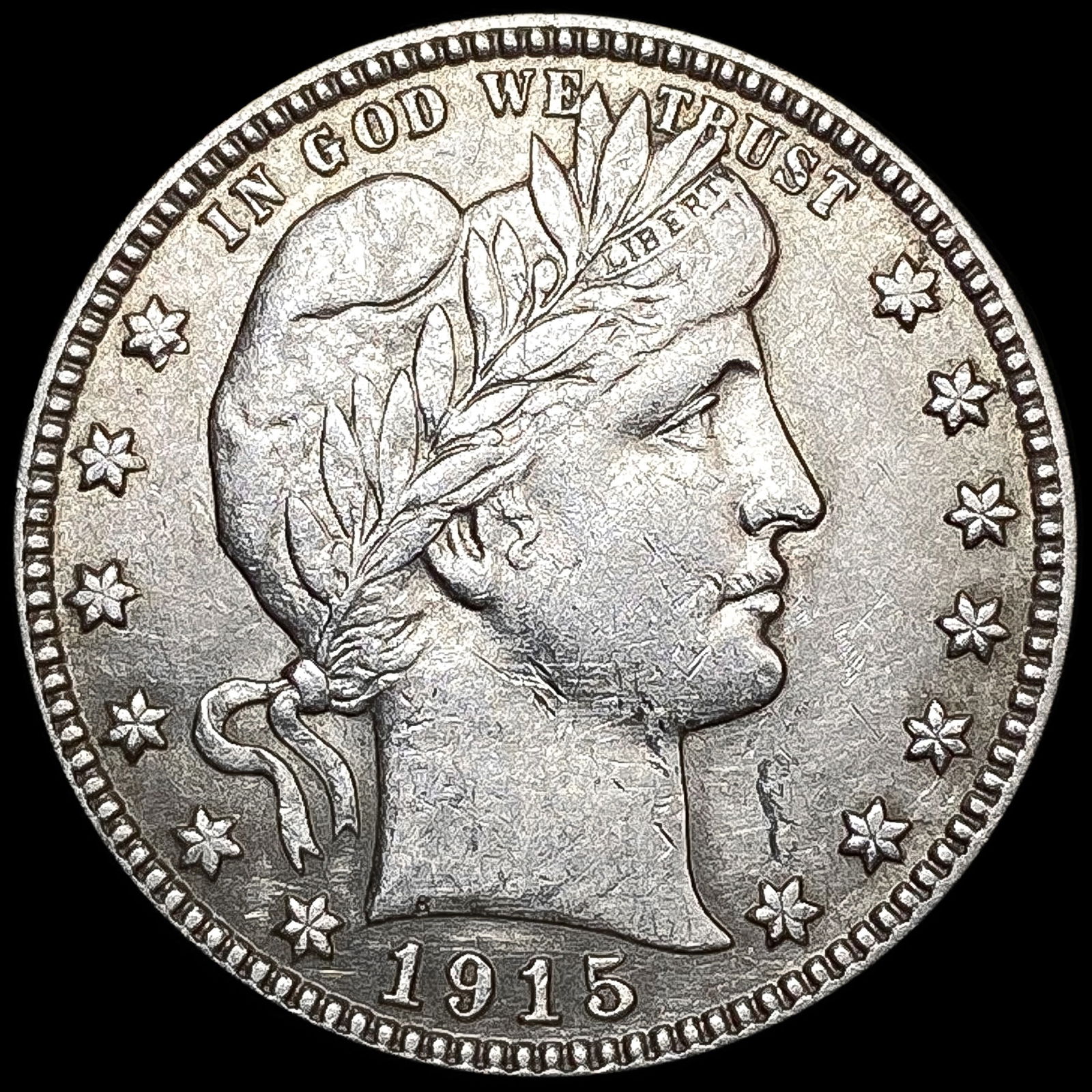 1915-D Barber Quarter CLOSELY UNCIRCULATED (1 of 2)