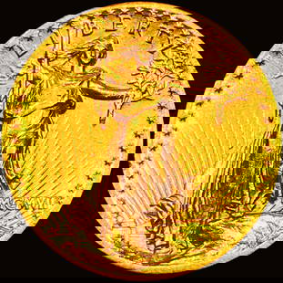 1907 High Relief $20 Gold Double Eagle: 1907 High Relief $20 Gold Double Eagle