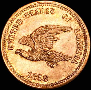 1858 Judd - 203 Pattern Flying Eagle Cent: 1858 Judd - 203 Pattern Flying Eagle Cent