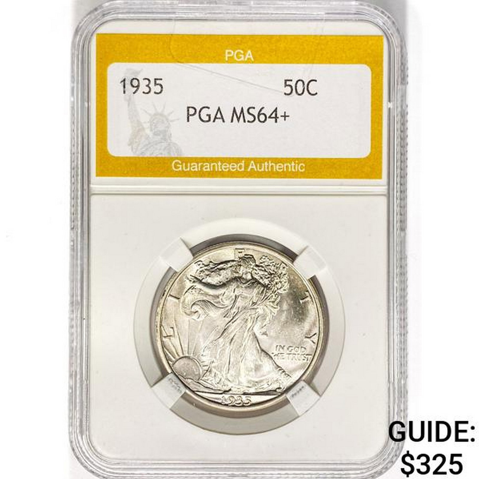 1935 Walking Liberty Half Dollar PGA MS64+: 1935 Walking Liberty Half Dollar PGA MS64+