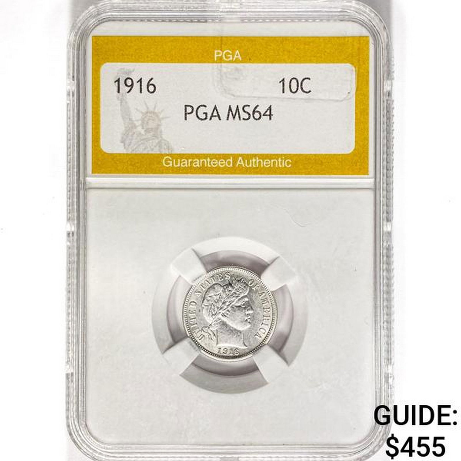 1916 Barber Dime PGA MS64 (1 of 2)
