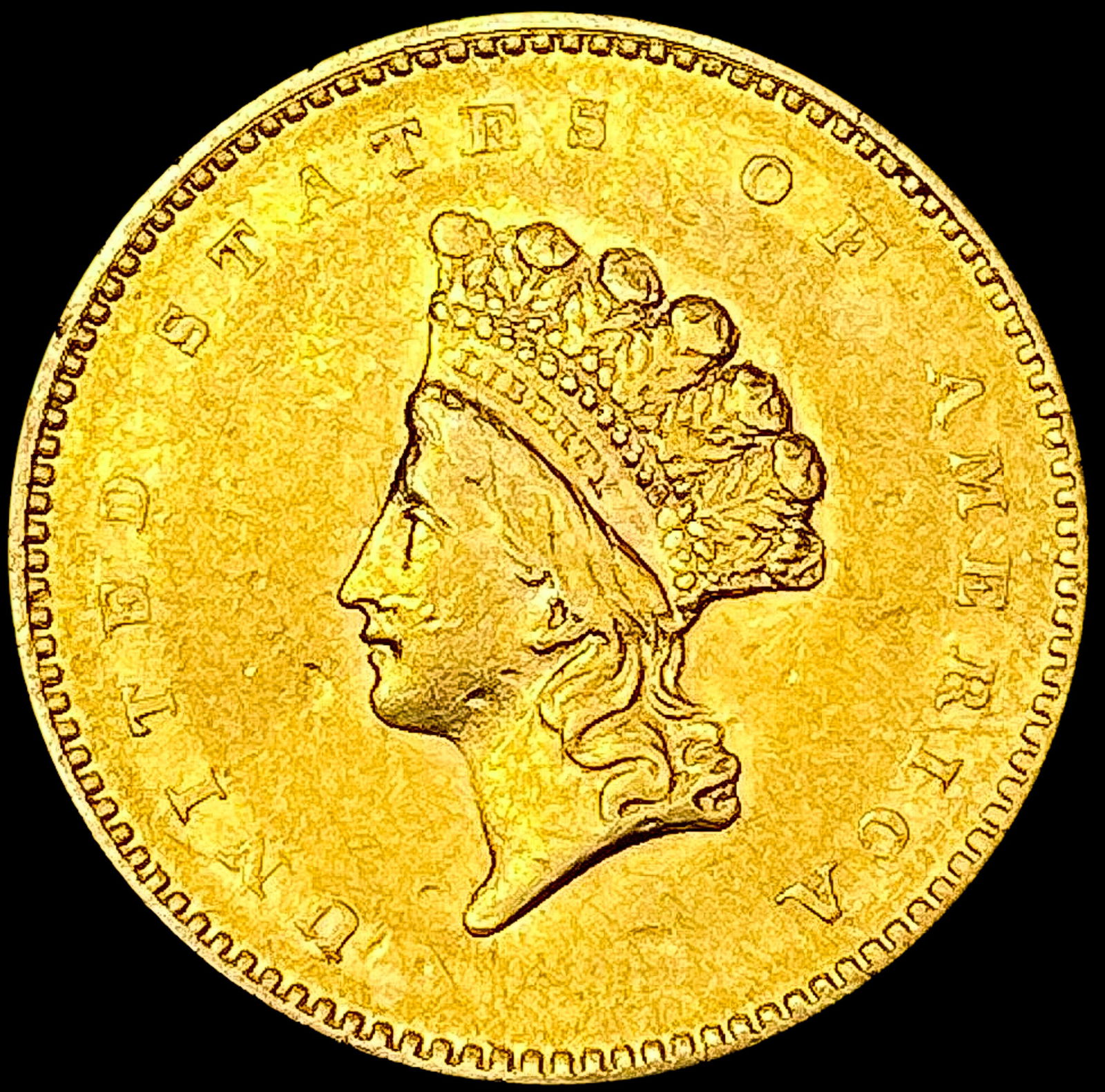 1854 Rare Gold Dollar CLOSELY UNCIRCULATED (1 of 2)