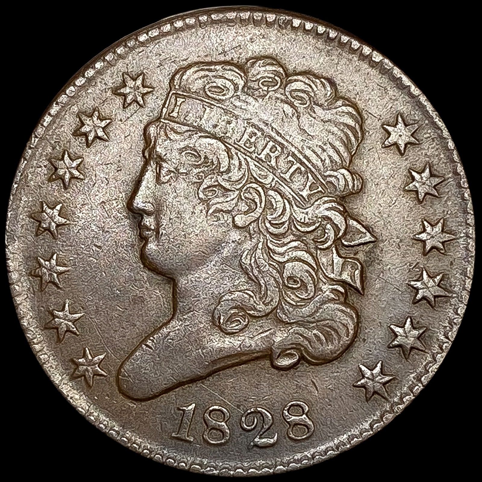 1828 Classic Head Half Cent CHOICE AU (1 of 2)