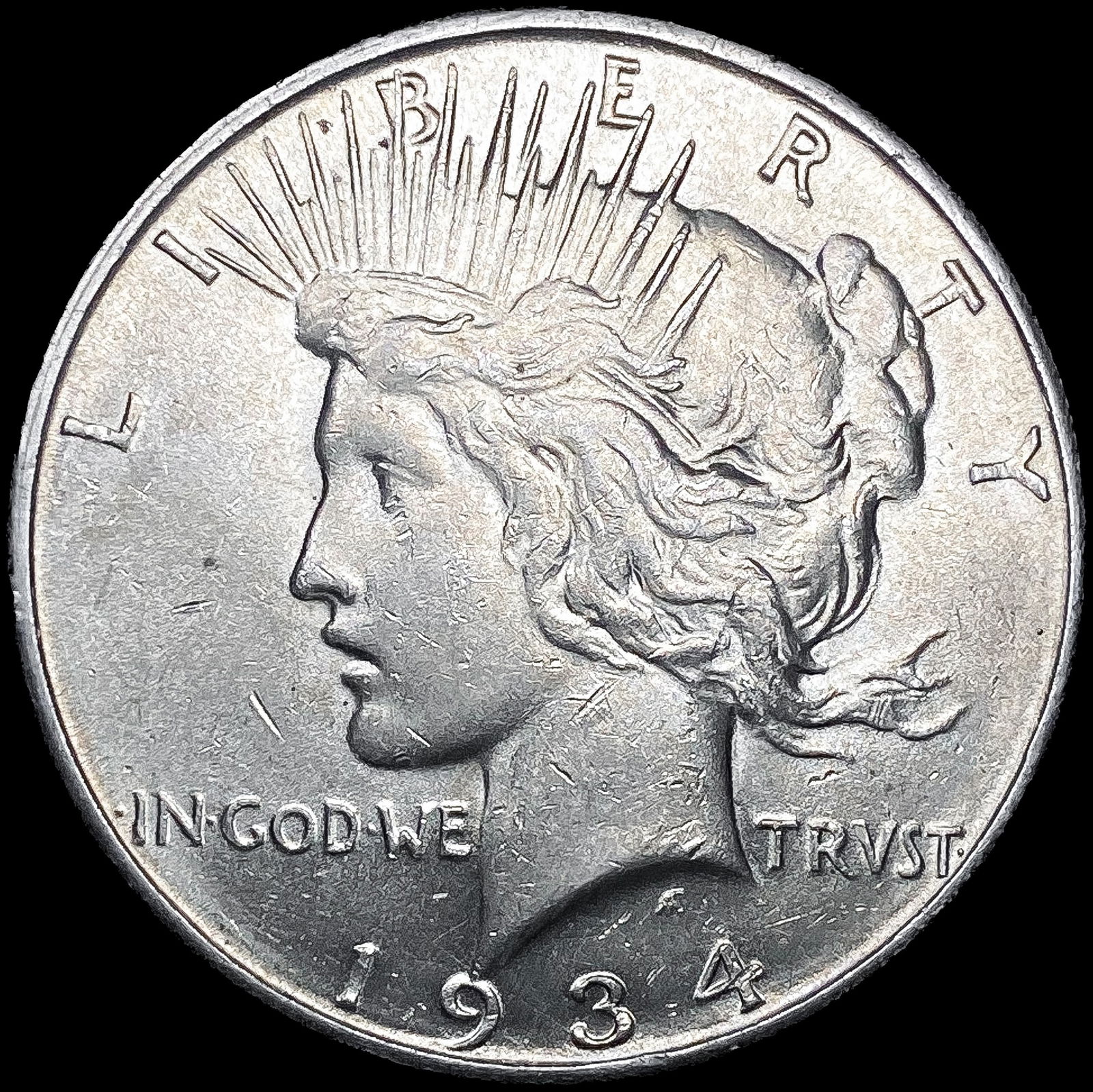 1934-D Silver Peace Dollar CLOSELY UNCIRCULATED (1 of 2)