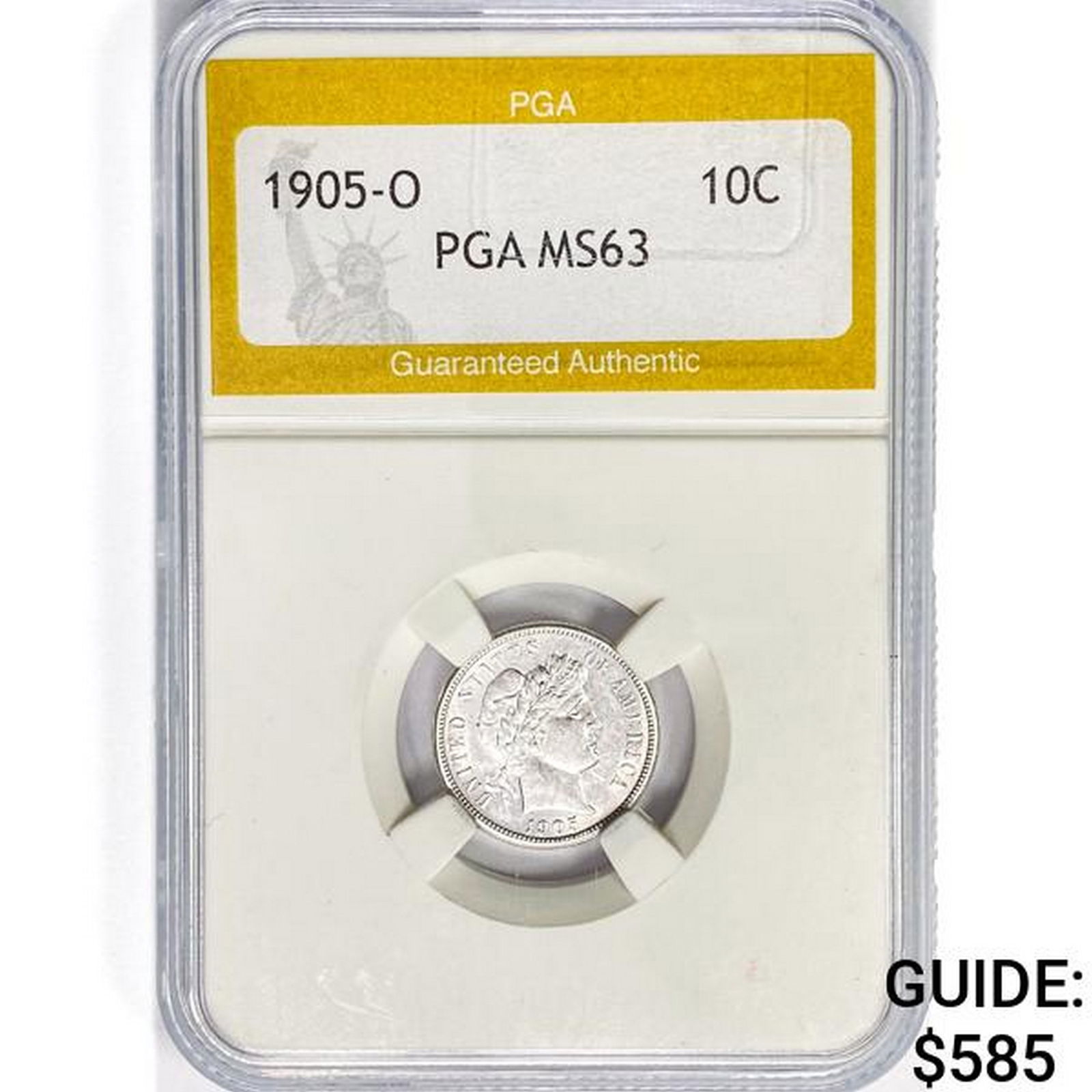 1905-O Barber Dime PGA MS63 (1 of 2)