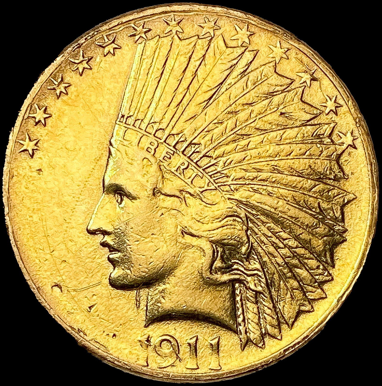 1911 $10 Gold Eagle NEARLY UNCIRCULATED (1 of 2)