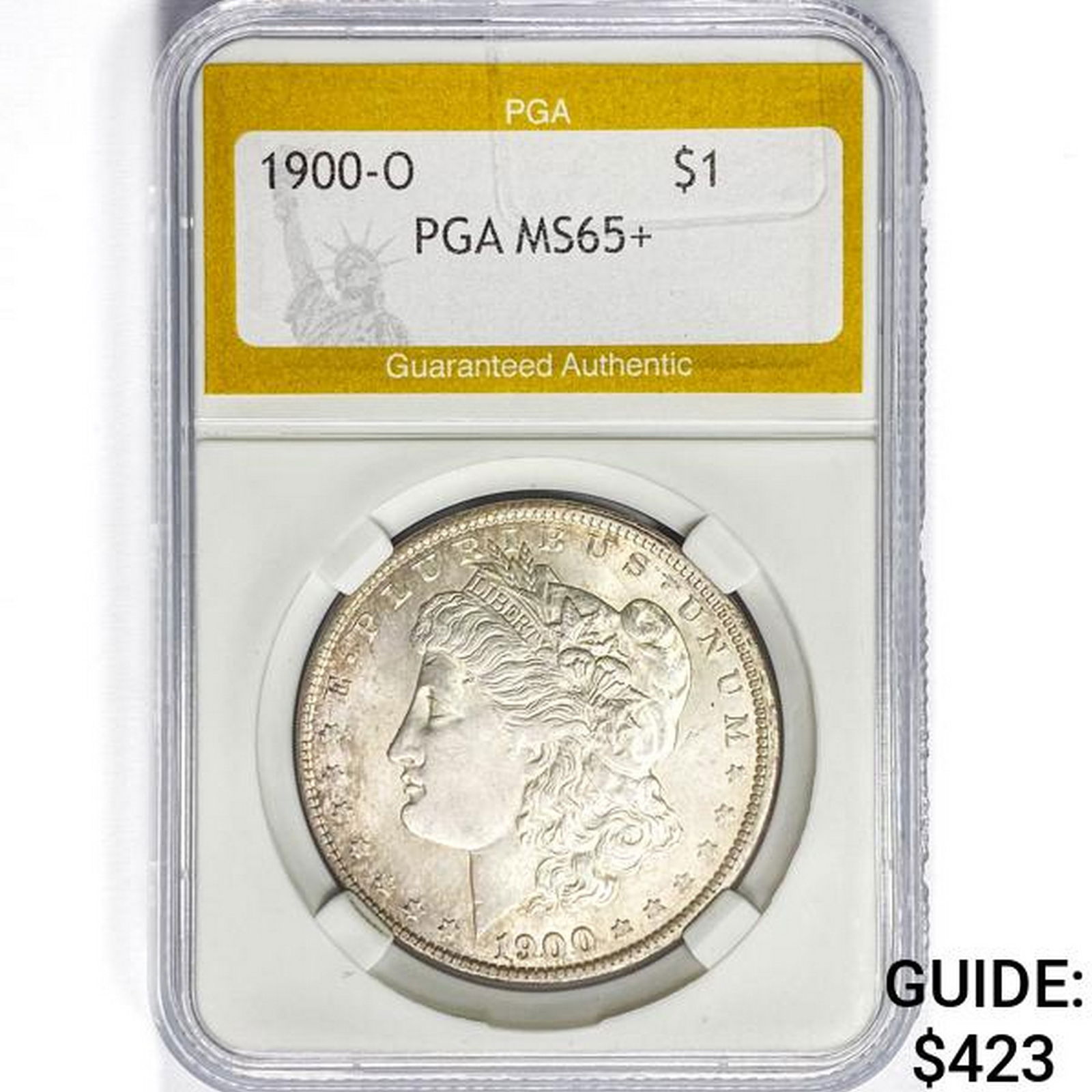 1900-O Morgan Silver Dollar PGA MS65+ (1 of 2)