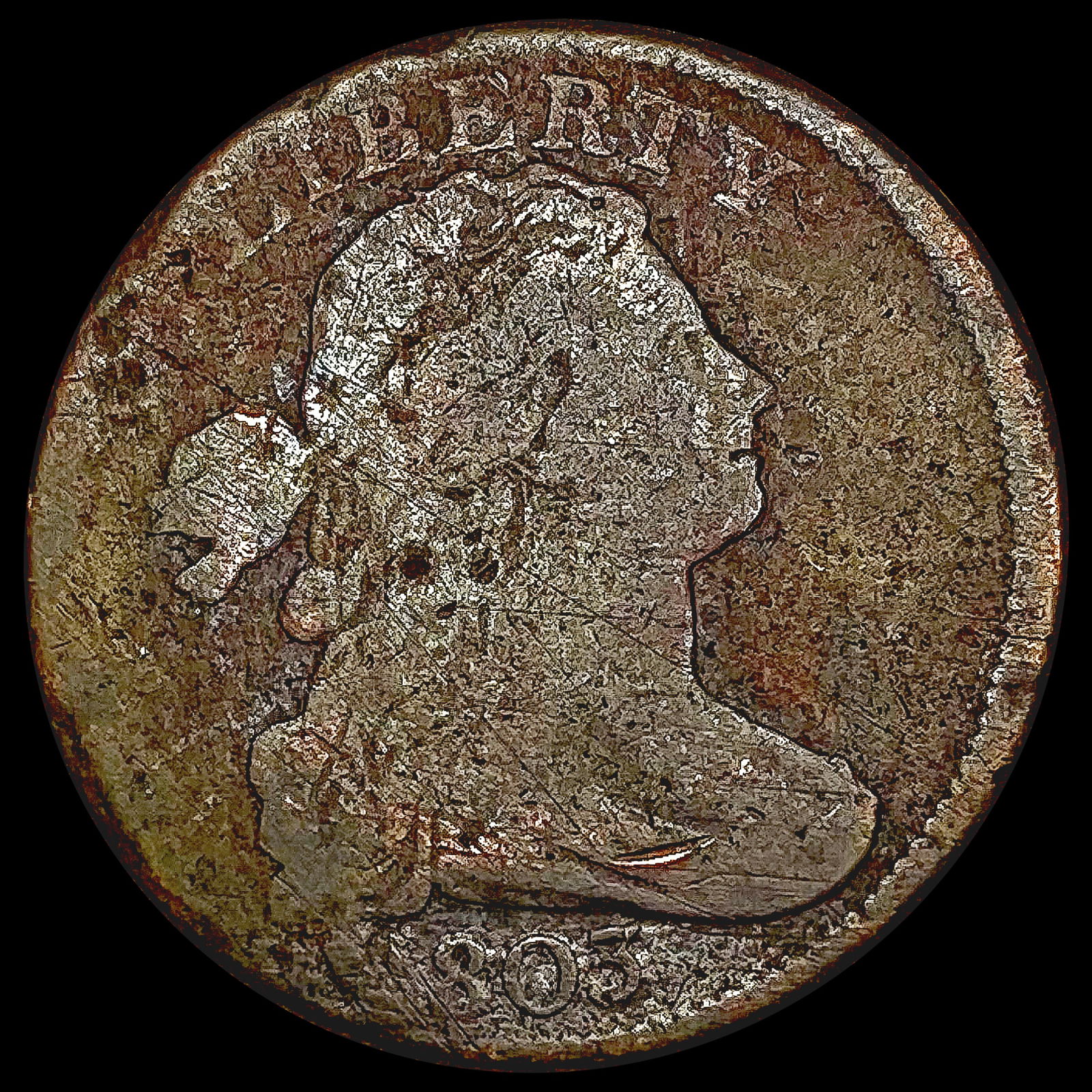 1803 Draped Bust Large Cent NICELY CIRCULATED (1 of 2)