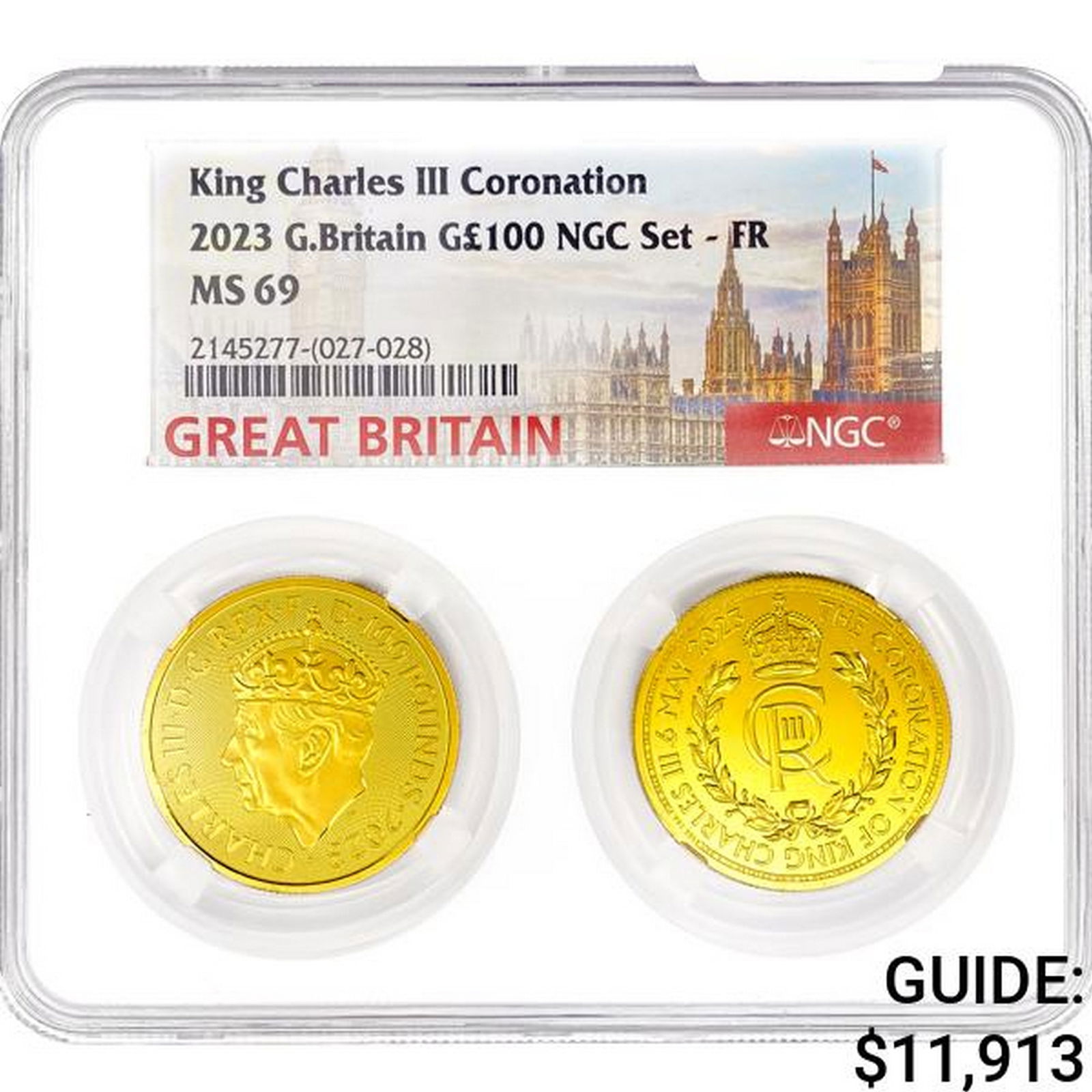2023 King Charles III Coronation 2oz Gold Set NGC (1 of 2)