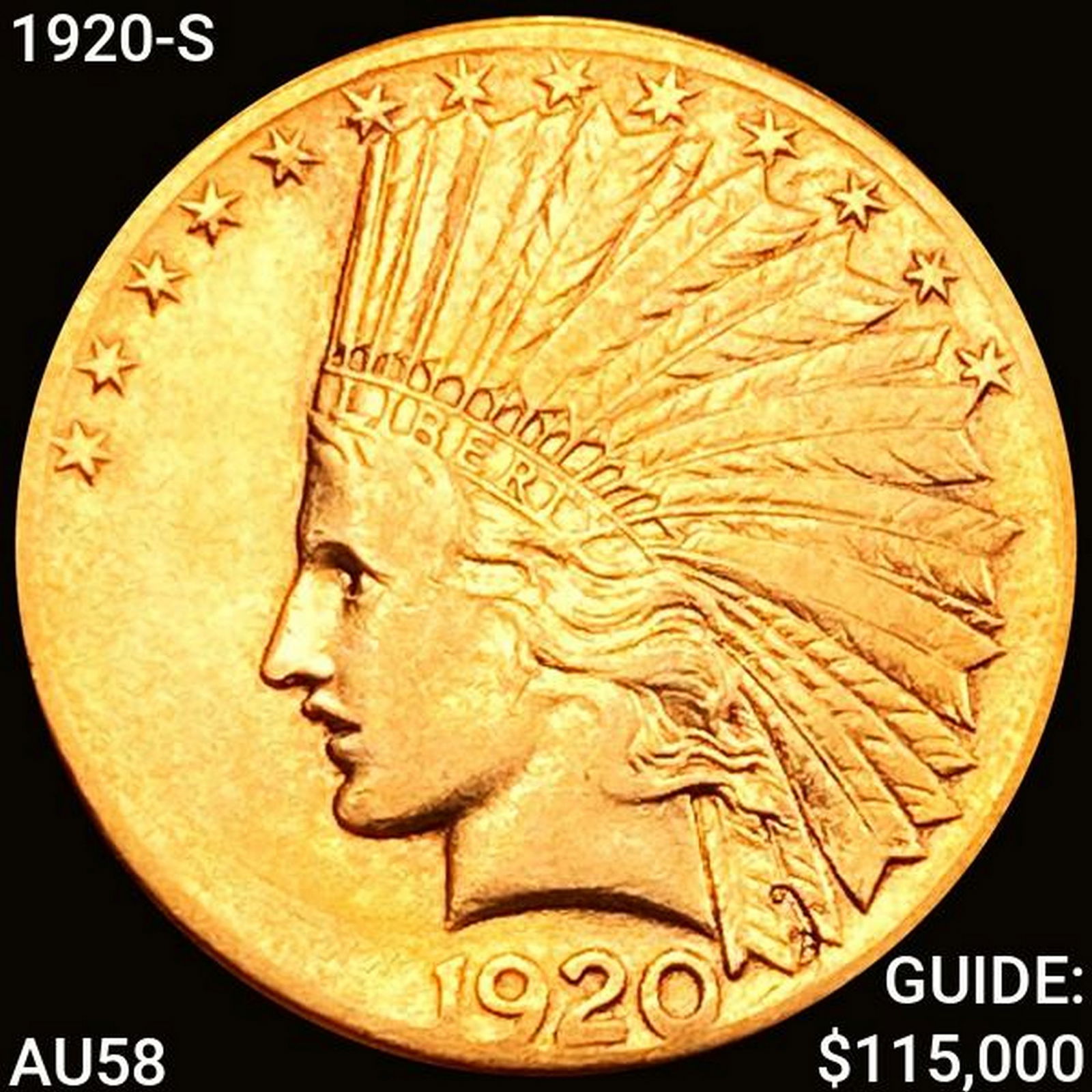 1920-S $10 Gold Eagle CHOICE BU (1 of 2)