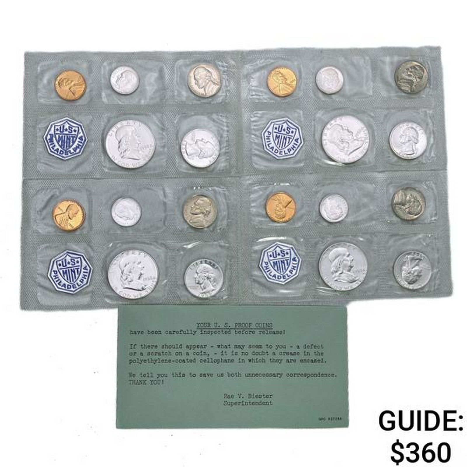 1958 US Proof Coin Sets [20 Coins] (1 of 2)
