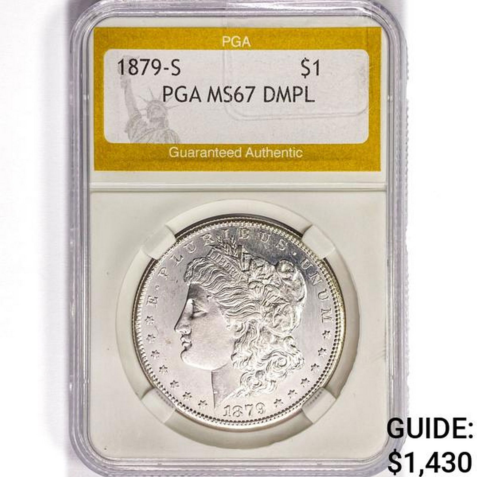 1879-S Morgan Silver Dollar PGA MS67 DMPL (1 of 2)
