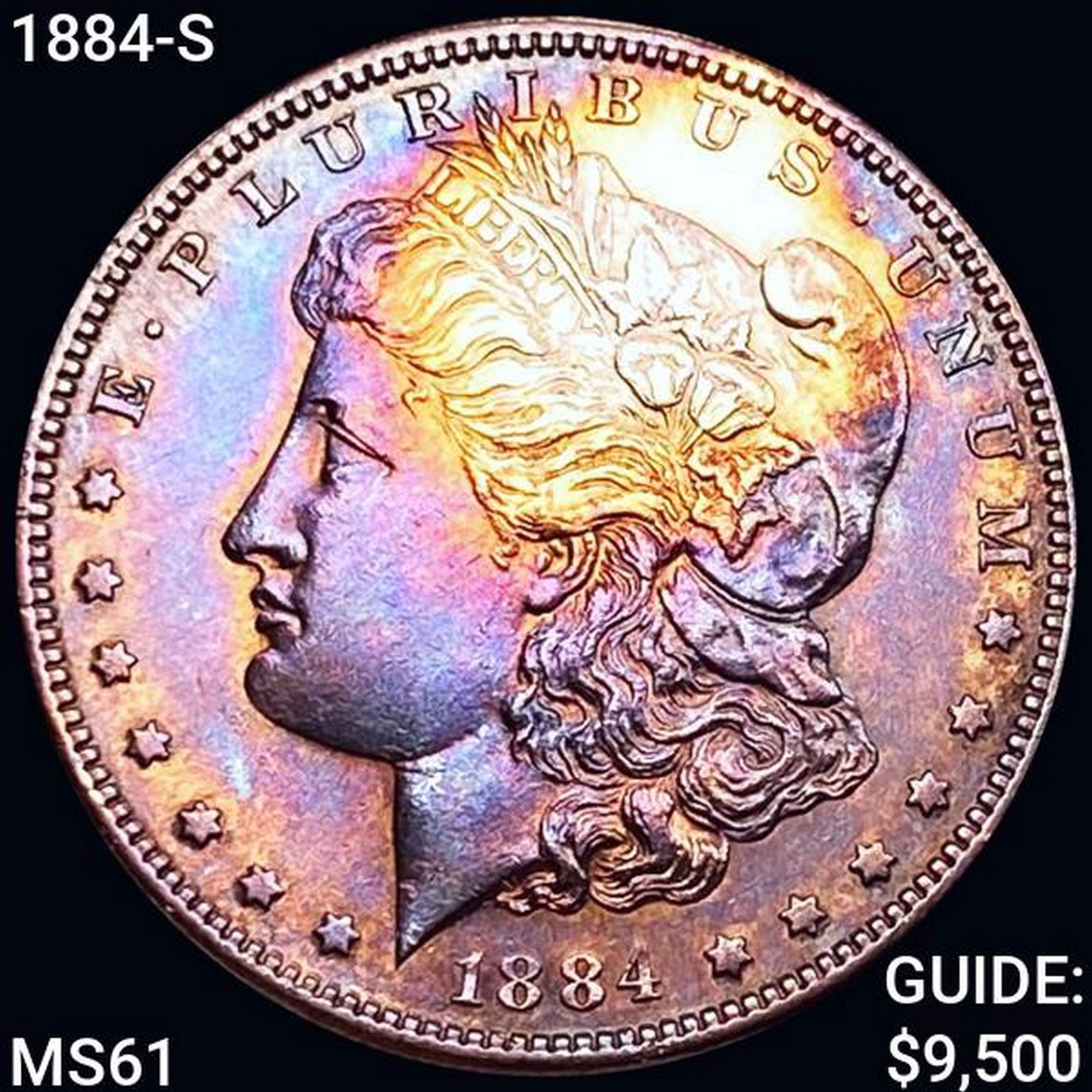 1884-S Morgan Silver Dollar HIGH GRADE + (1 of 2)