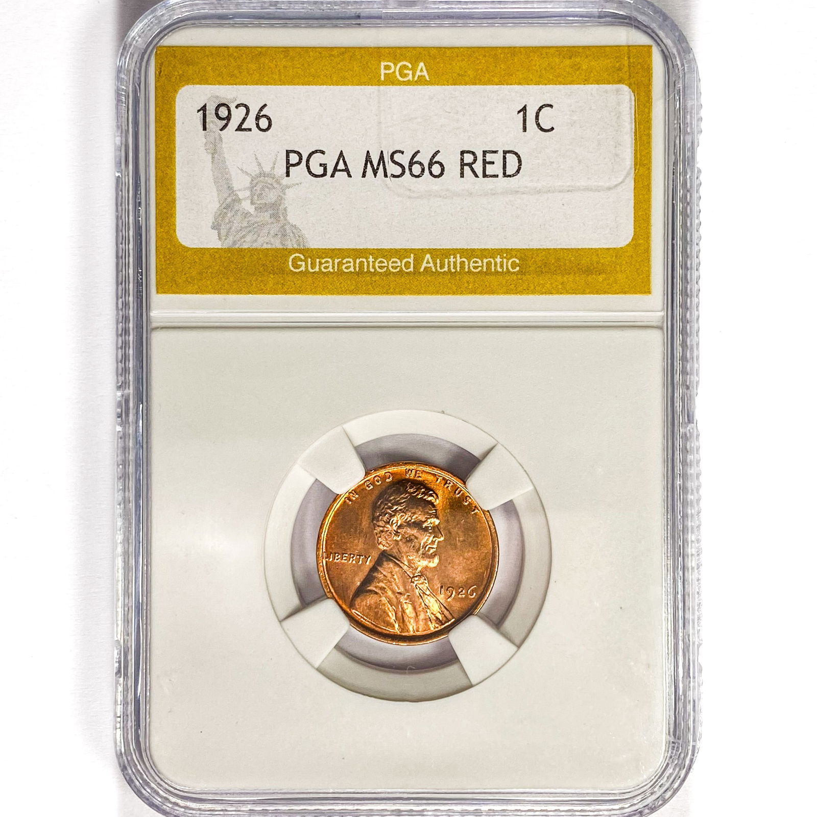 1926 Wheat Cent PGA MS66 RED (1 of 2)
