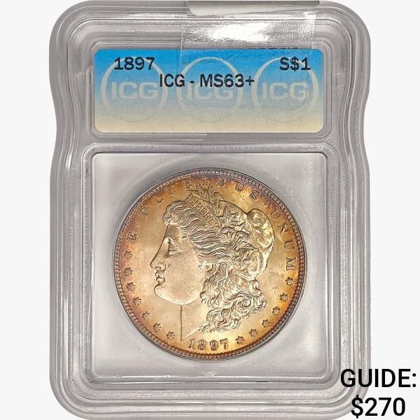 1897 Morgan Silver Dollar ICG MS63+ (1 of 2)