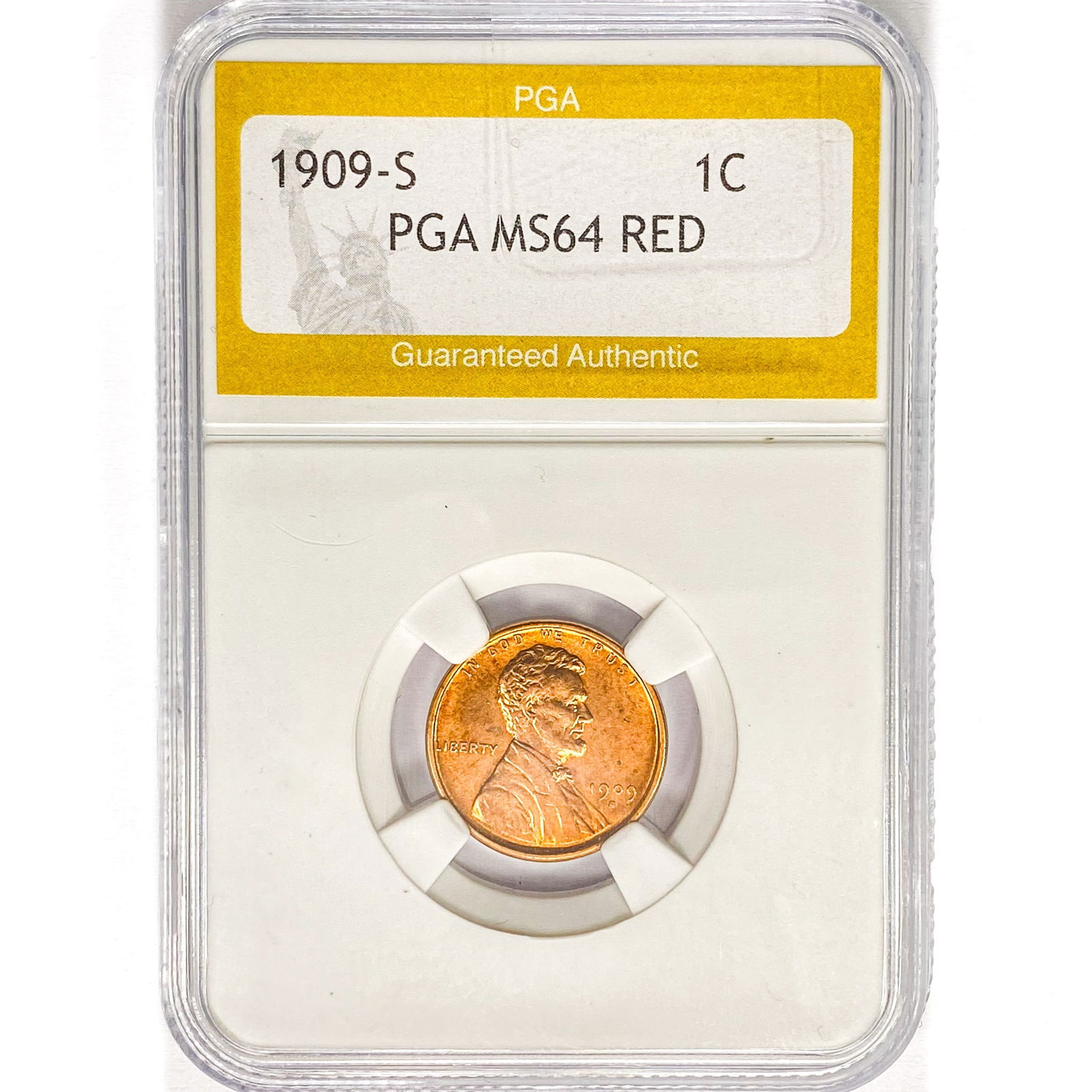 1909-S Wheat Cent PGA MS64 RED (1 of 2)