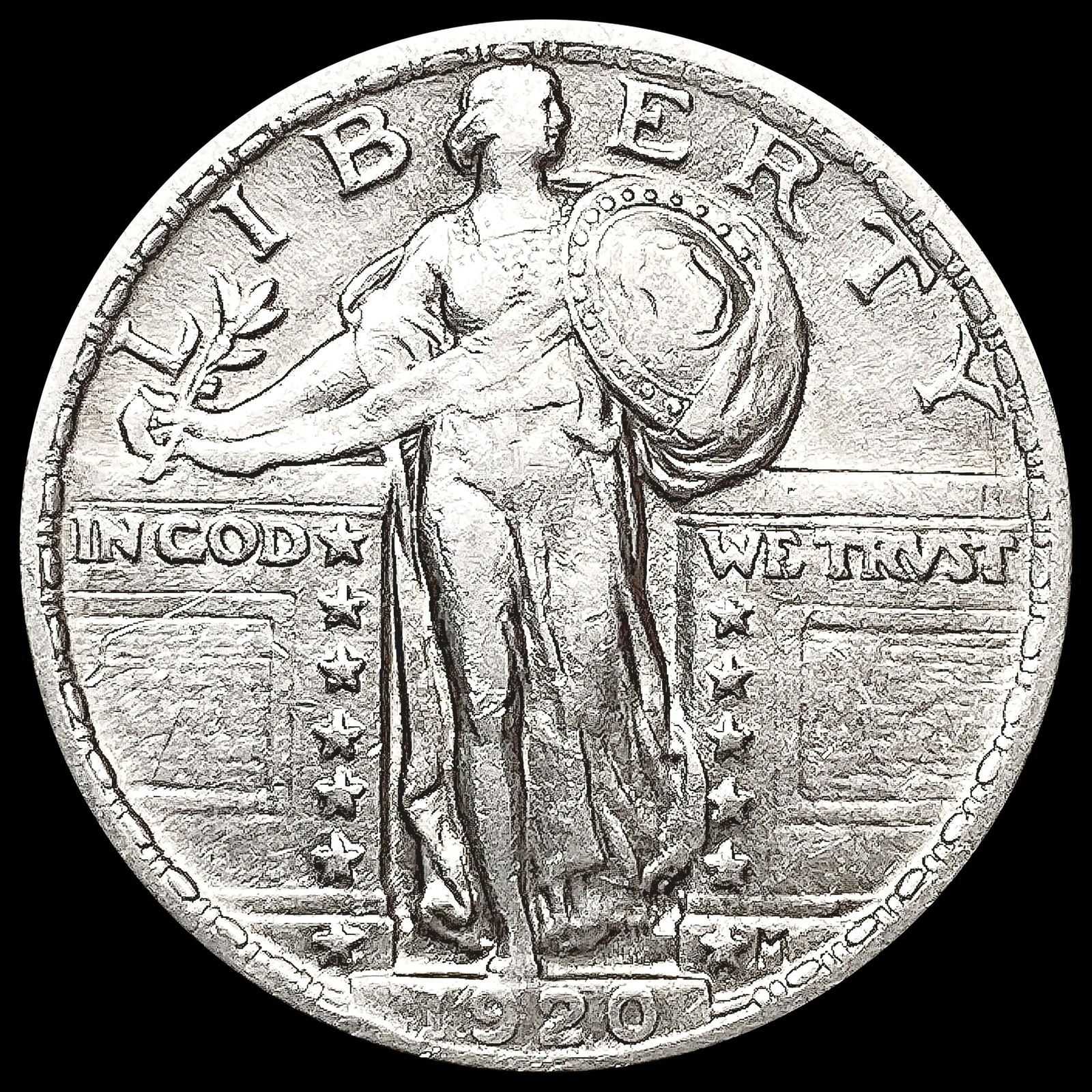 1920 Standing Liberty Quarter CLOSELY UNCIRCULATED (1 of 2)