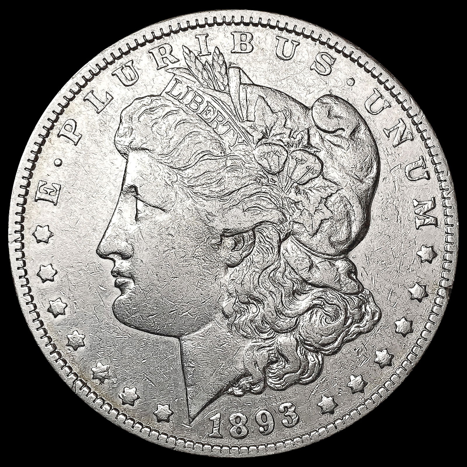 1893-O Morgan Silver Dollar NEARLY UNCIRCULATED (1 of 2)