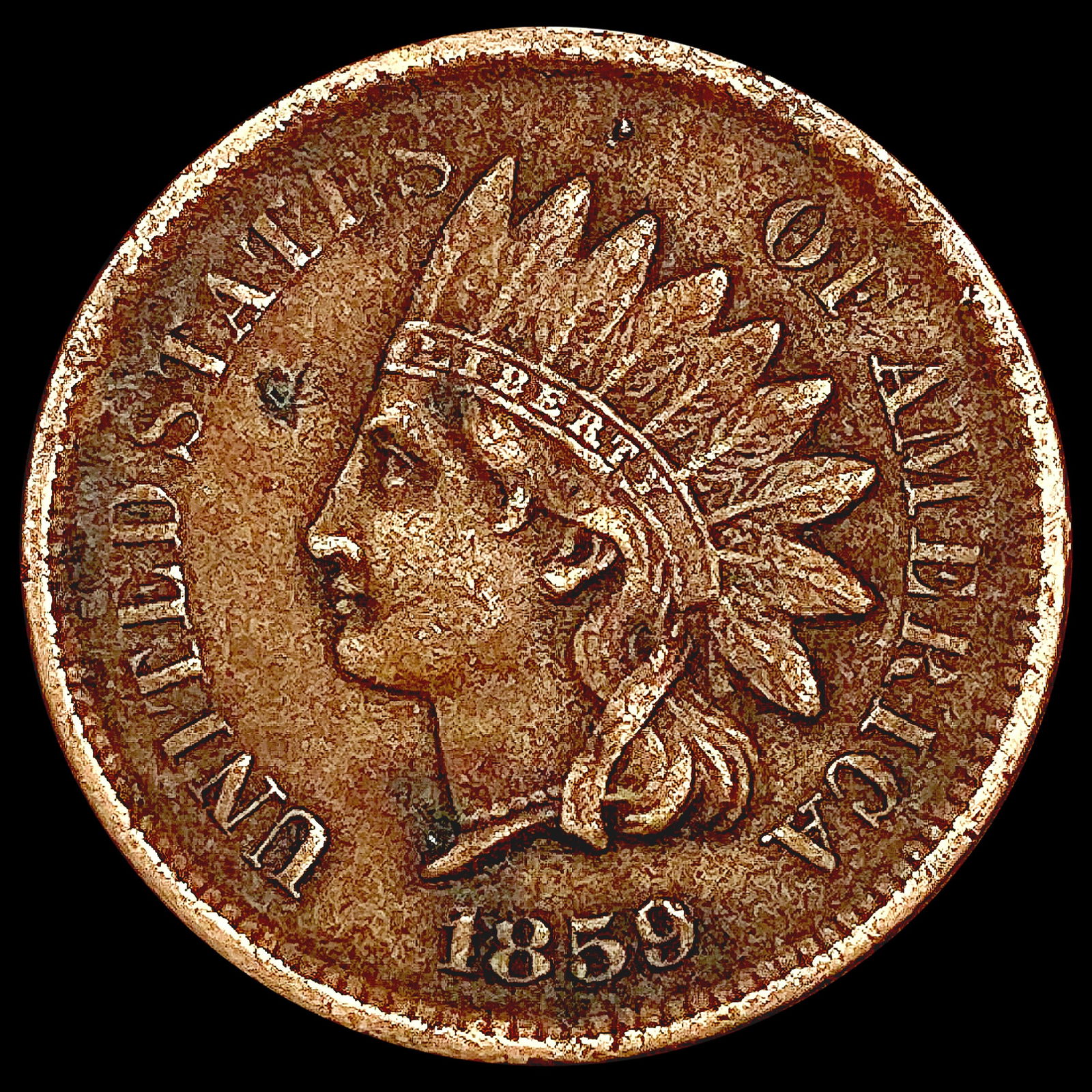 1859 Indian Head Cent LIGHTLY CIRCULATED (1 of 2)